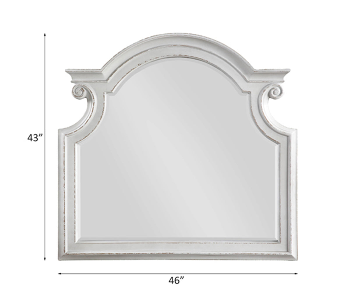 ACME Florian Mirror, Antique White 28724