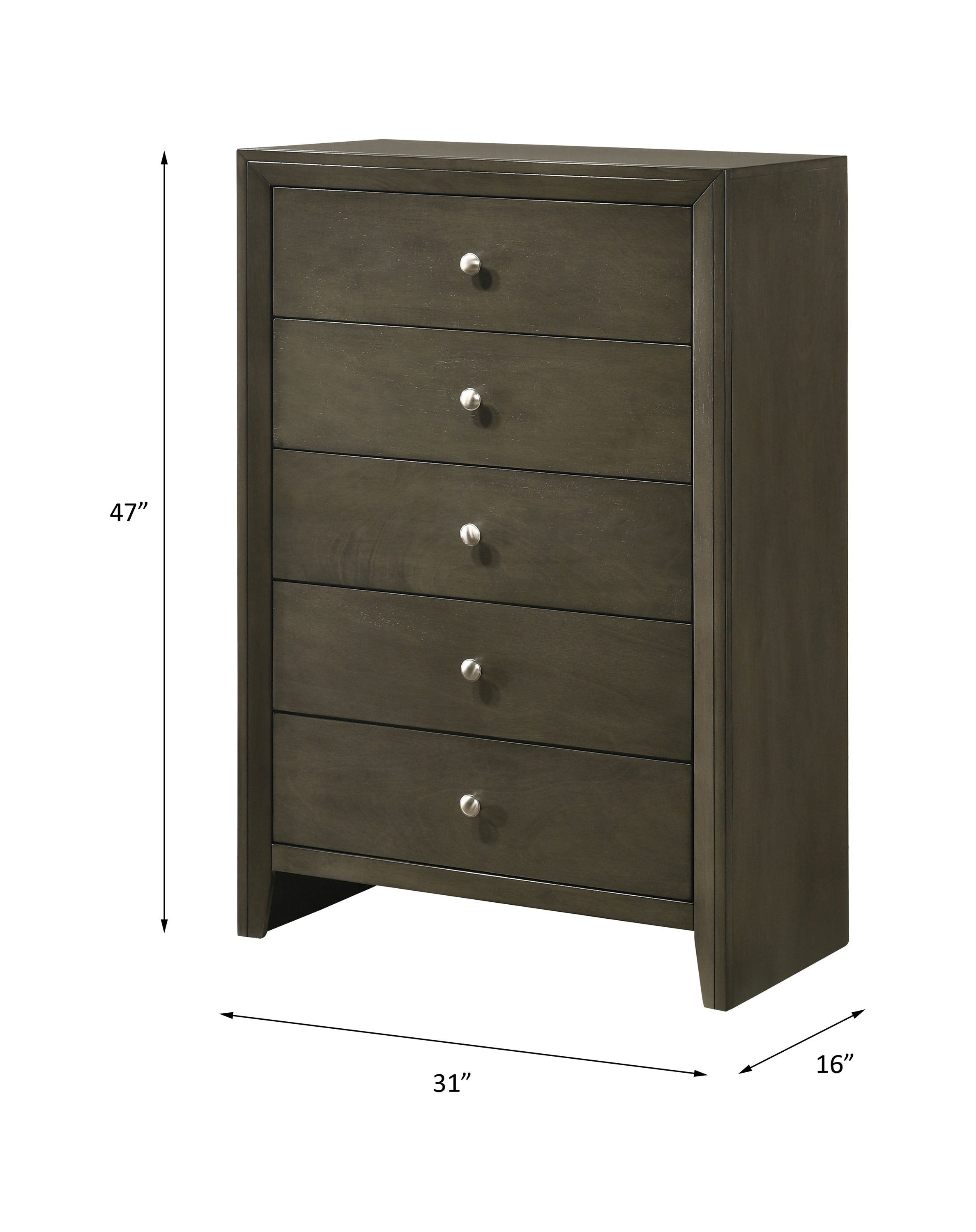 ACME Ilana Chest, Gray Finish 28476