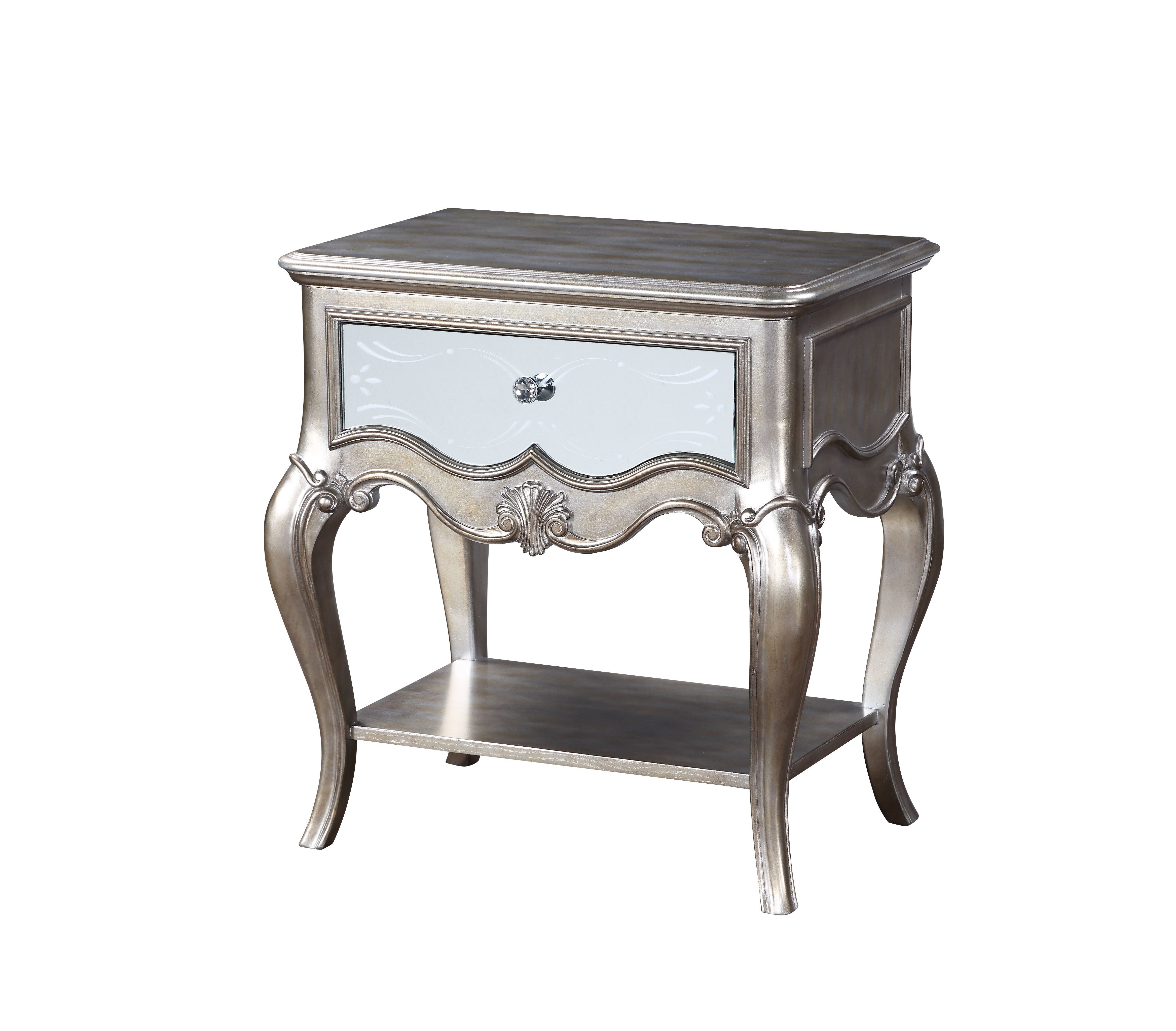 ACME Esteban Nightstand (1 Drw) in Antique Champagne 22207