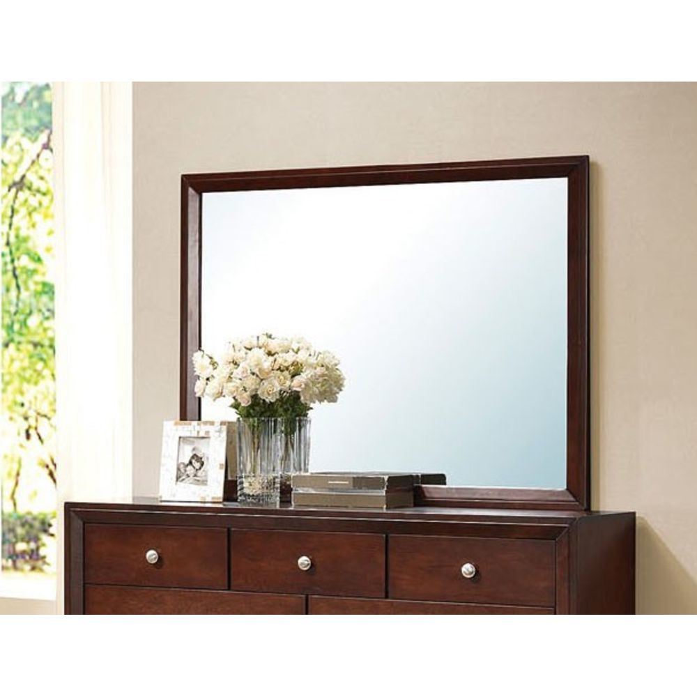 ACME Ilana Mirror in Brown Cherry 20404