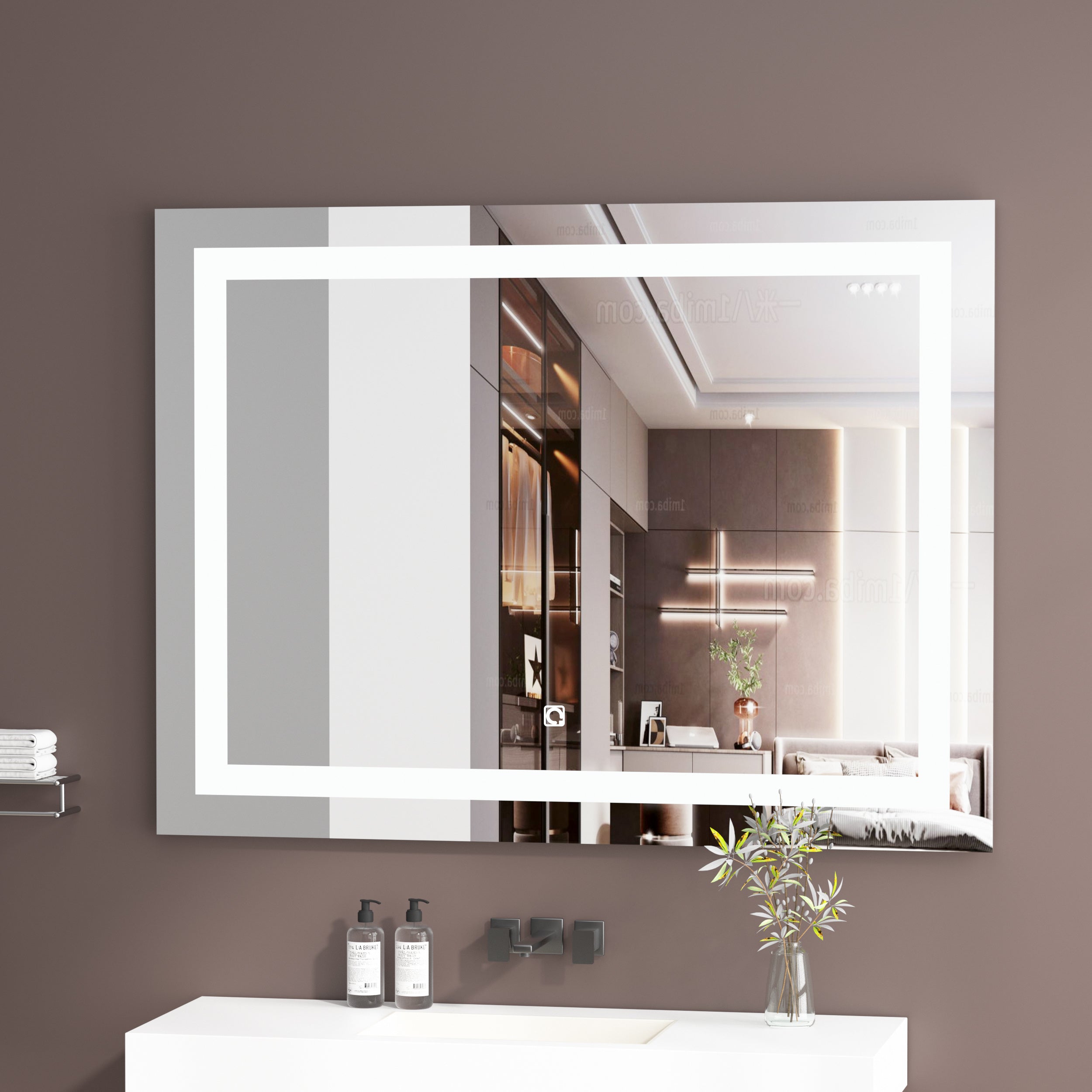 Bathroom Vanity LED Lighted Mirror-32x40in