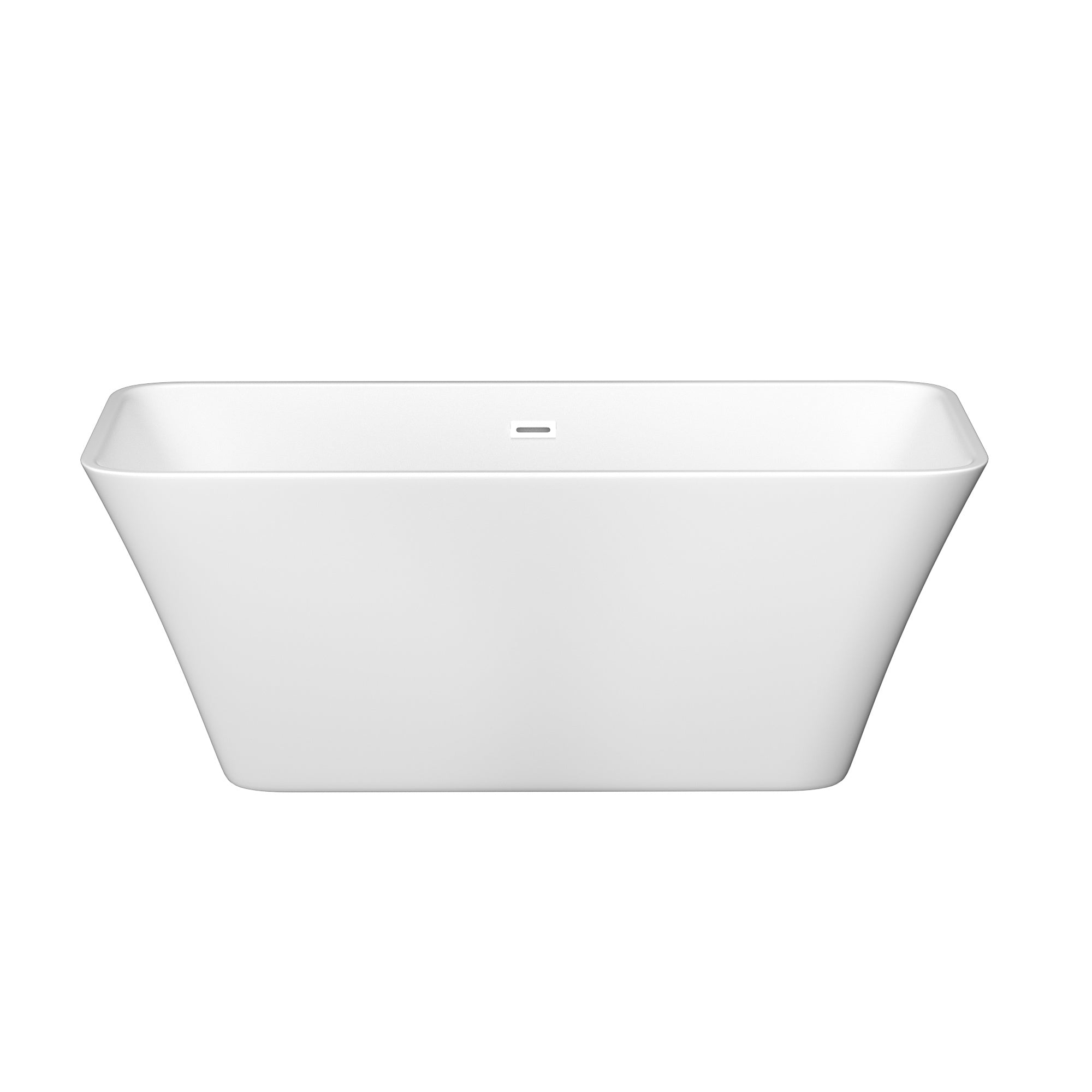 Acrylic Alcove Freestanding Soaking Bathtub-60''