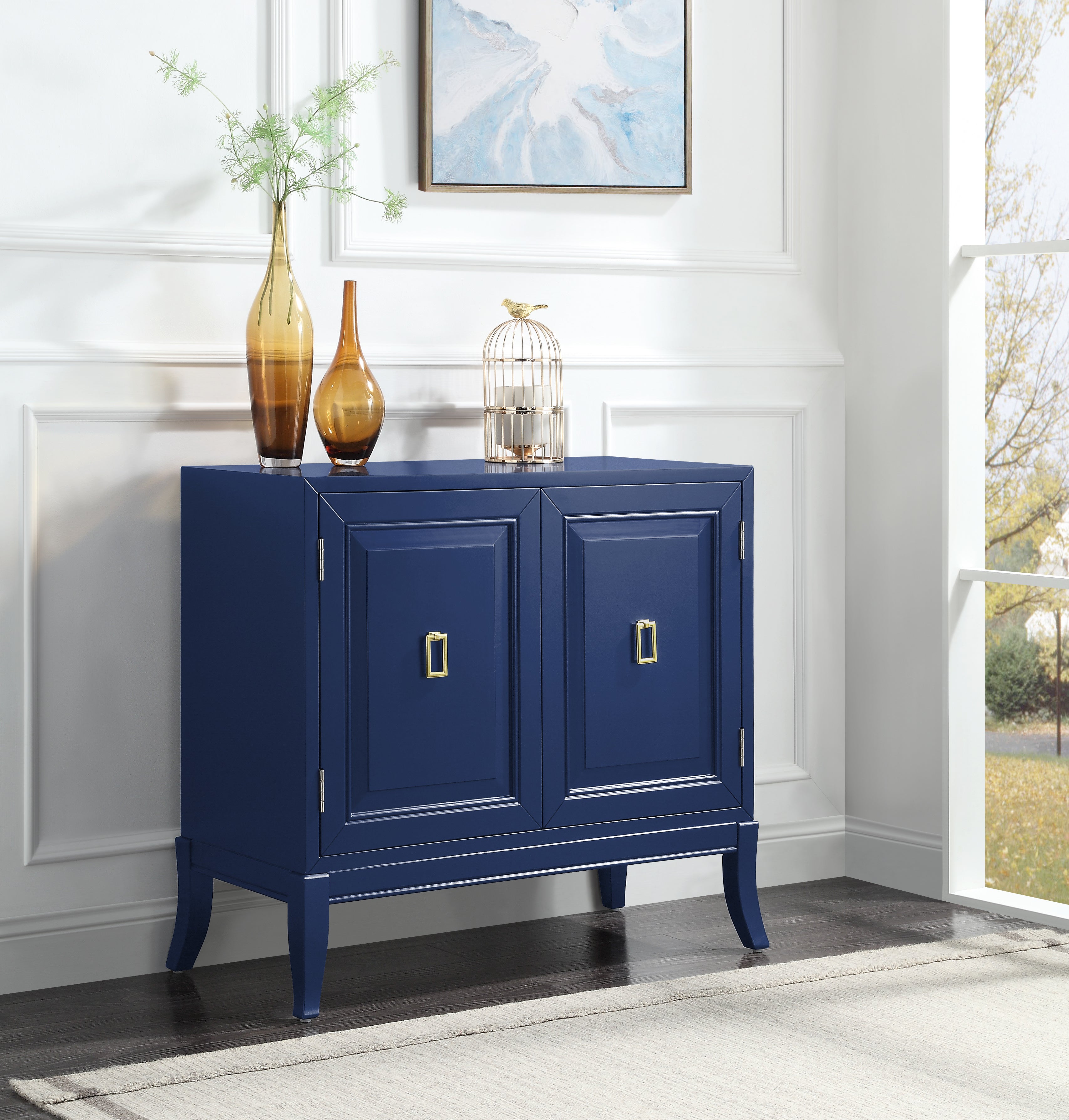 Clem Console Table in Blue Finish AC00285