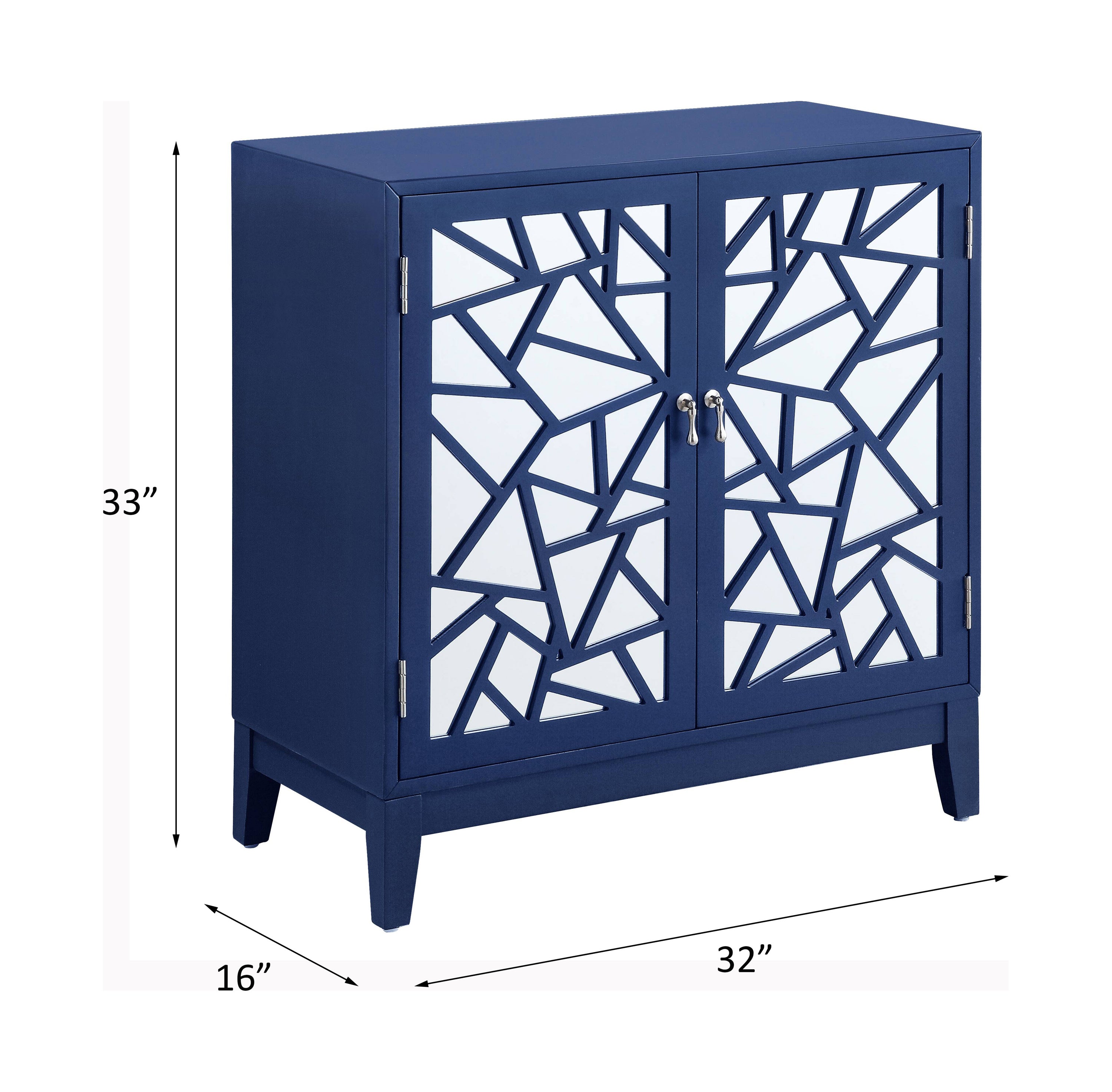 ACME Einstein Console Table in Blue Finish AC00288