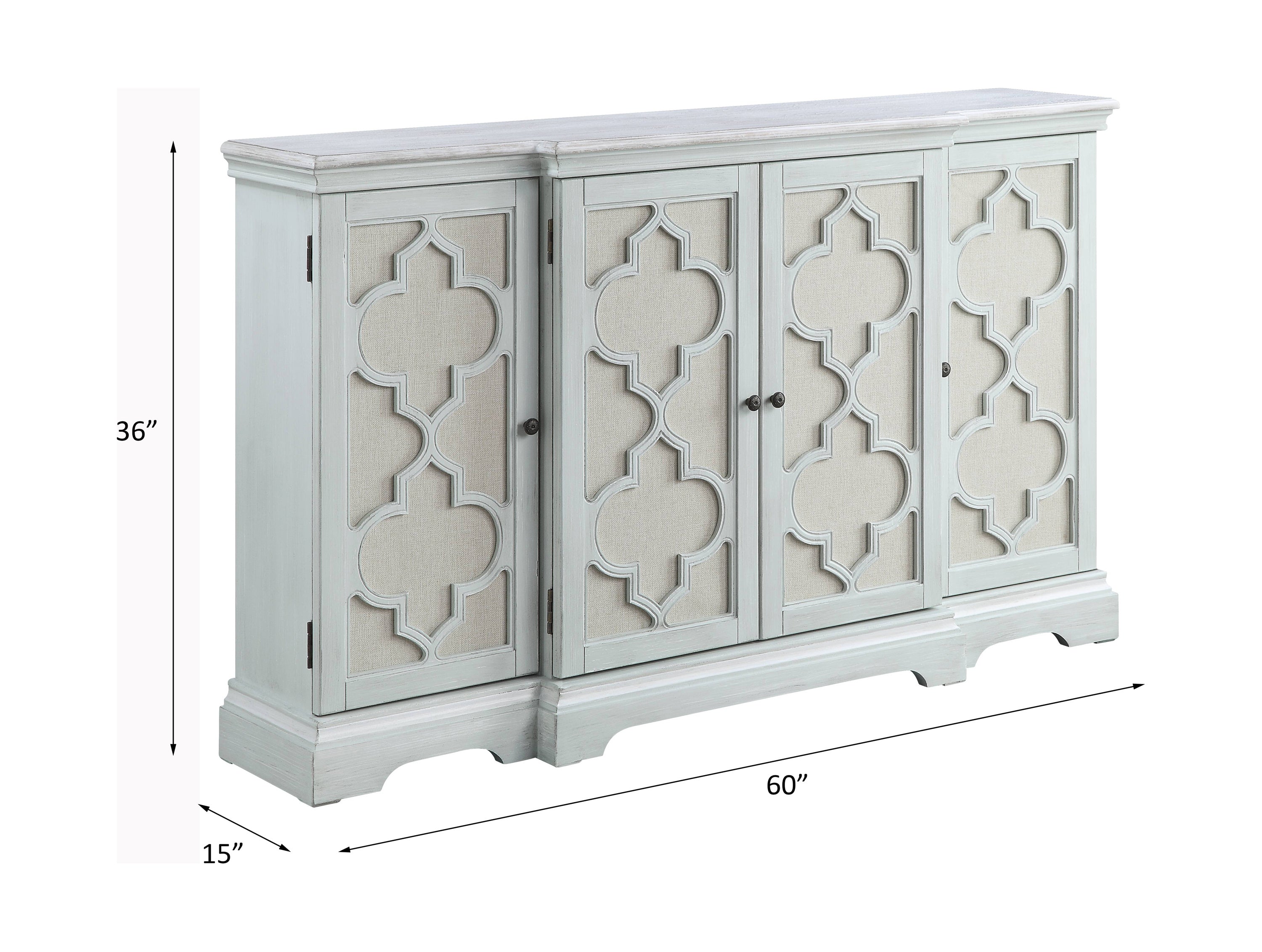 ACME Adelle Console Table in Light Teal Finish AC00279