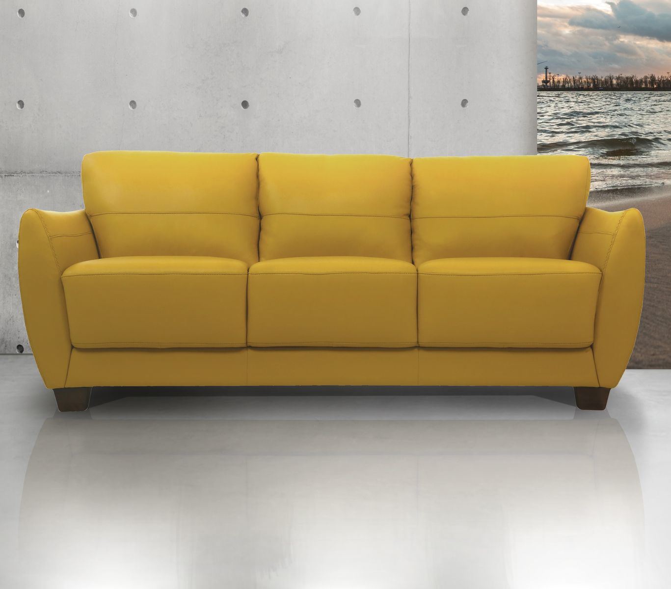 ACME Valeria Sofa, Mustard Leather 54945