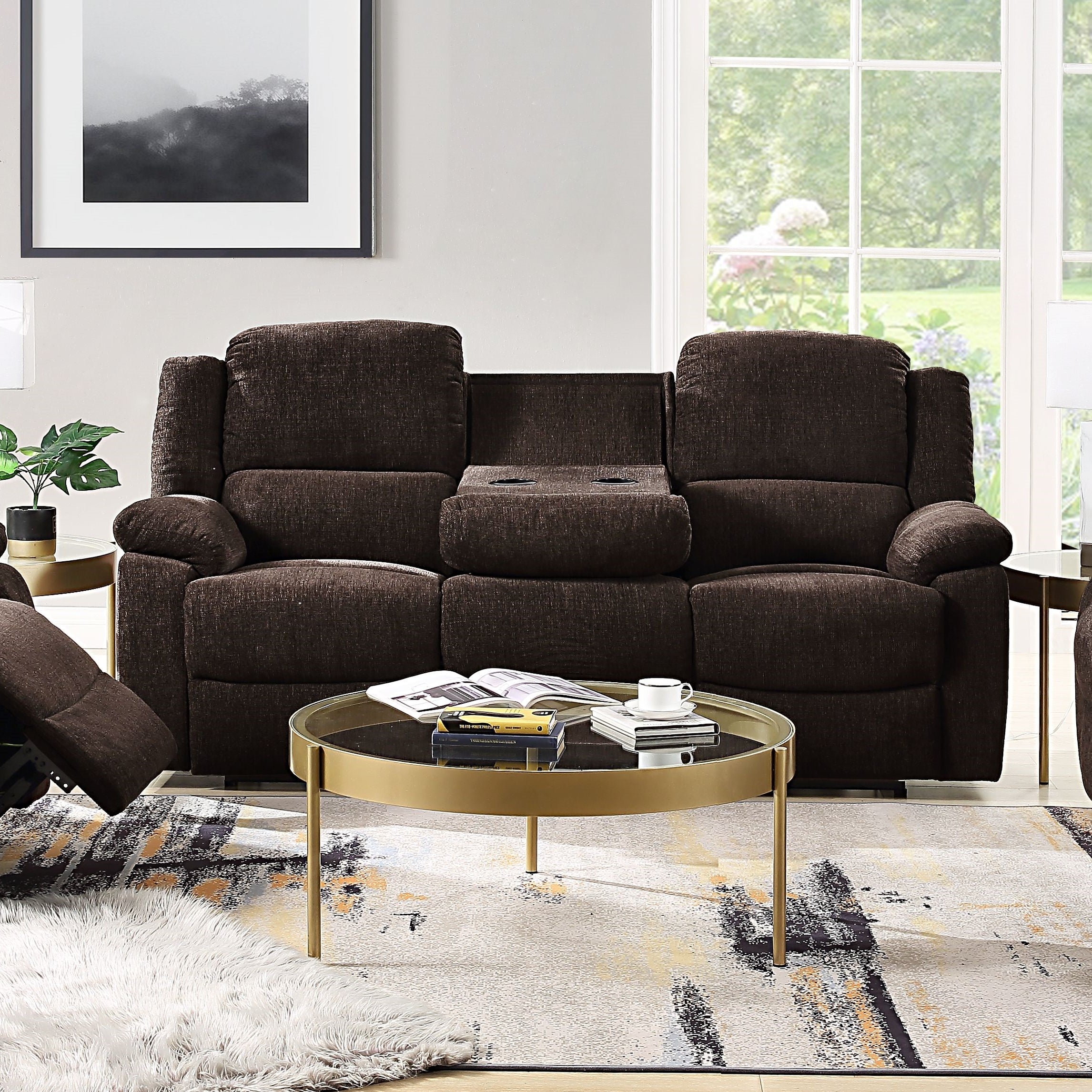 ACME Madden Sofa (Motion), Brown Chenille 55445