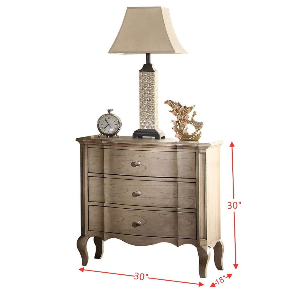 ACME Chelmsford Nightstand in Antique Taupe 26053