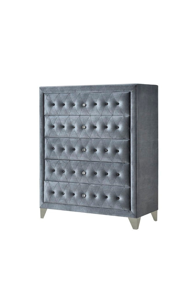 ACME Dante Chest, Gray Velvet 24236