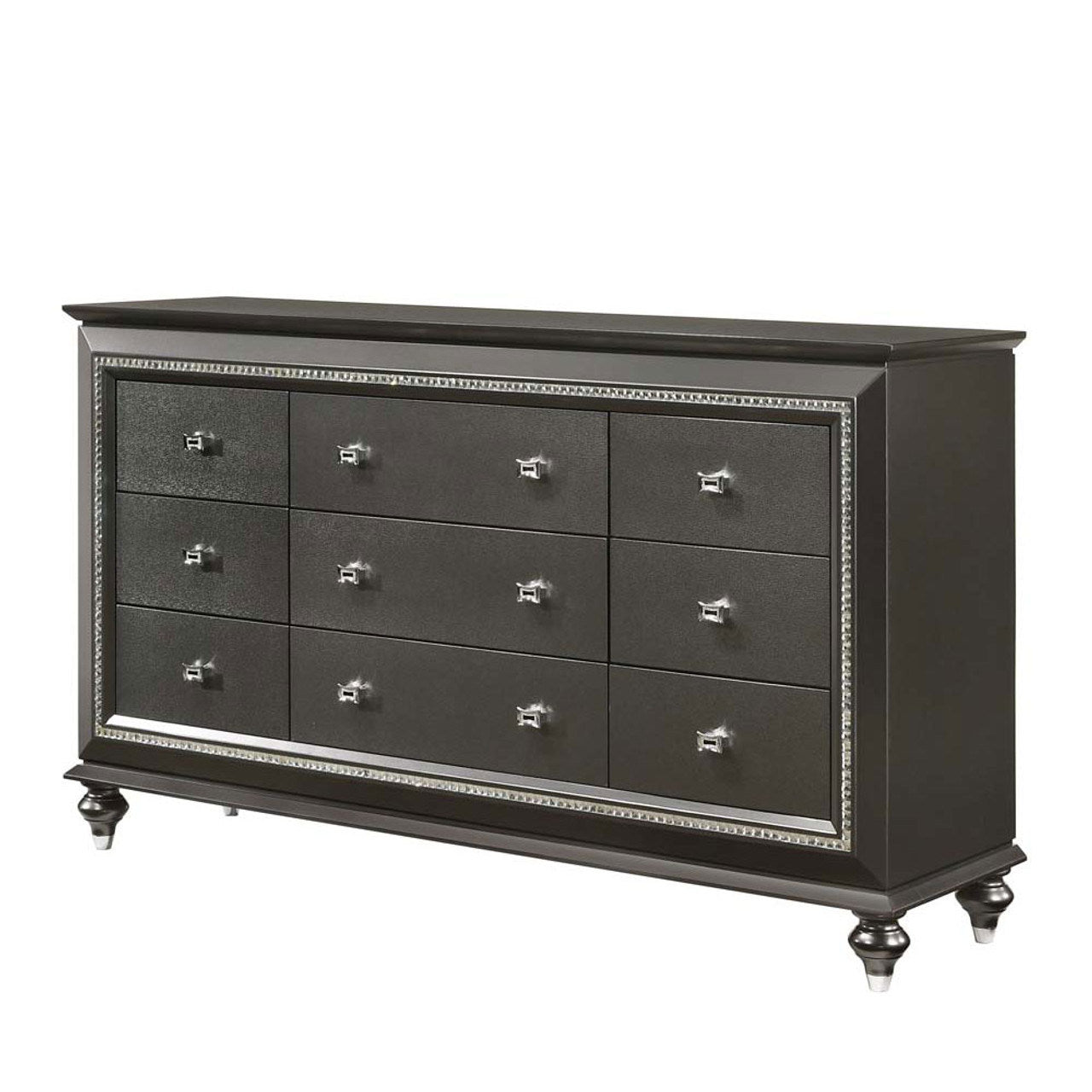 ACME Kaitlyn Dresser, Metallic Gray 27285