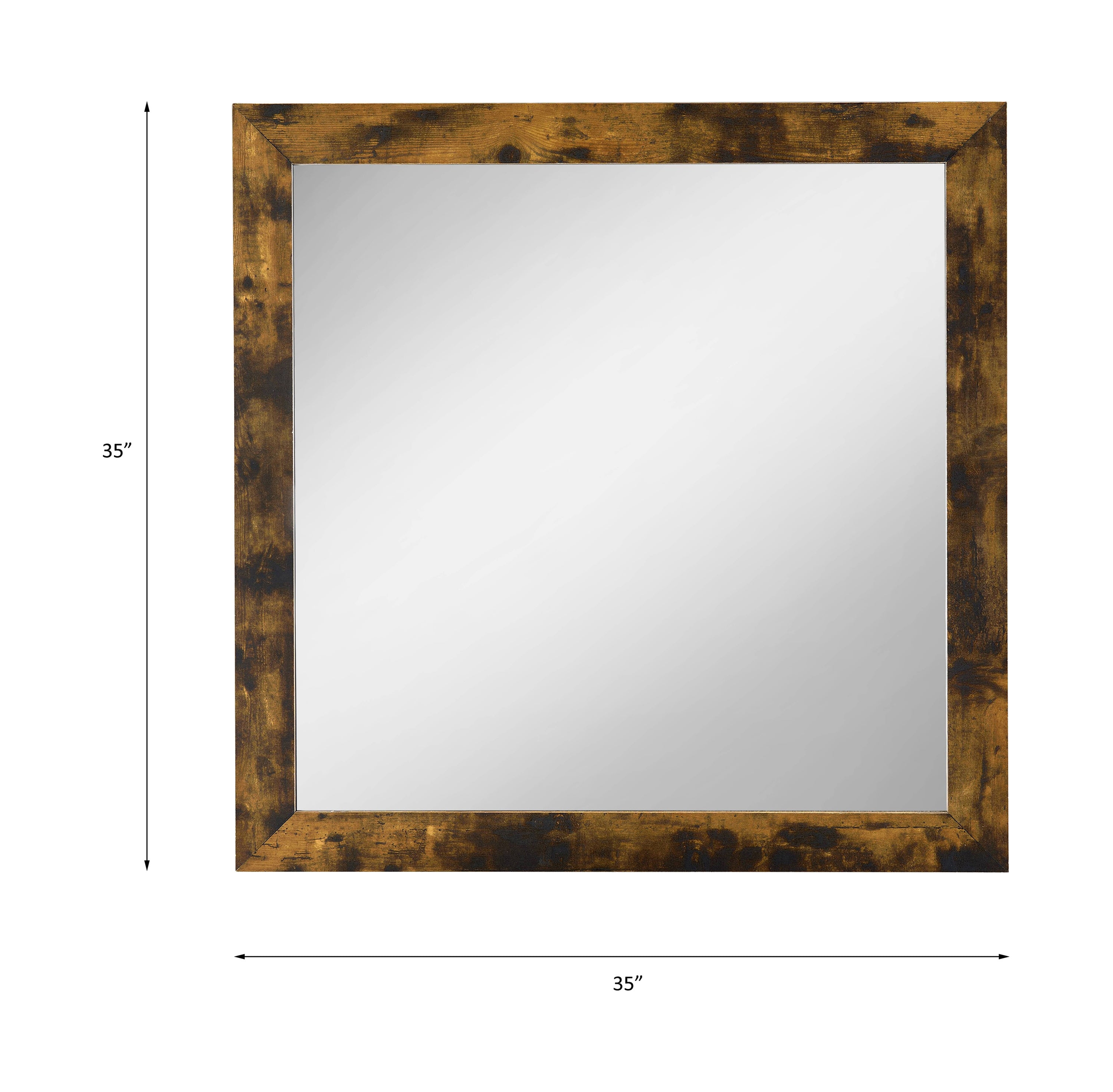 ACME Juvanth Mirror in Rustic Oak 24264