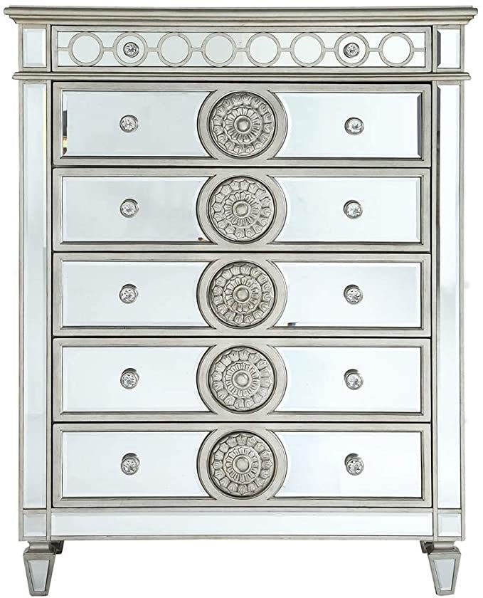 ACME Varian Chest in Mirrored 26156