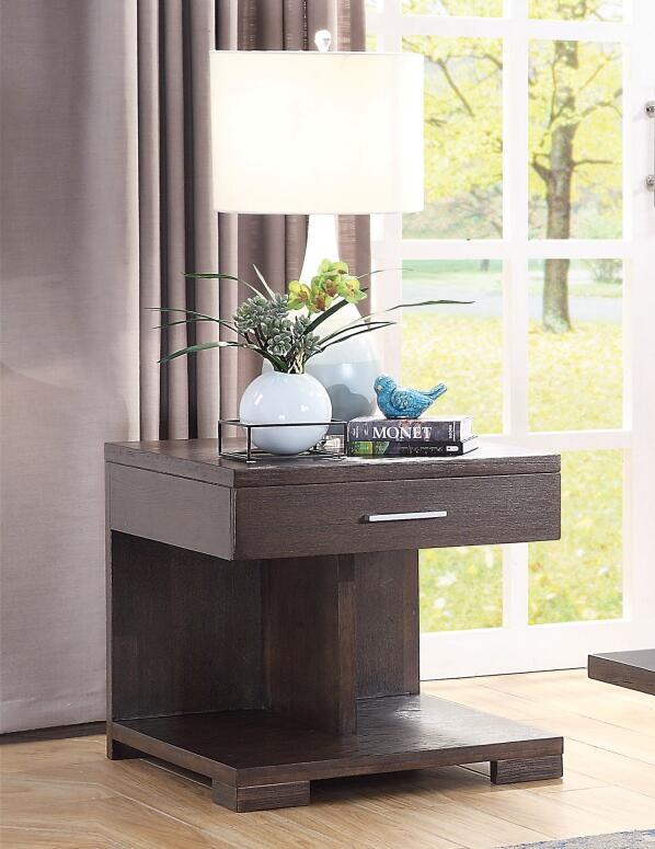 ACME Niamey End Table, Walnut 84852