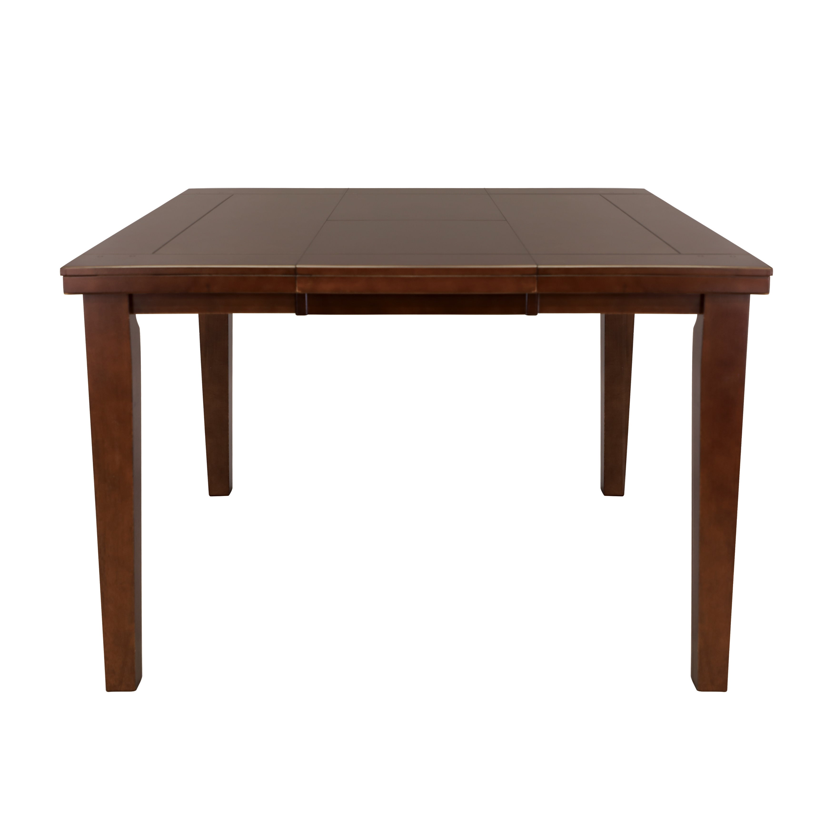 Contemporary Style Dark Oak Finish 1pc Counter Height Table with Self-Storing Butterfly Leaf Dining Room Furniture