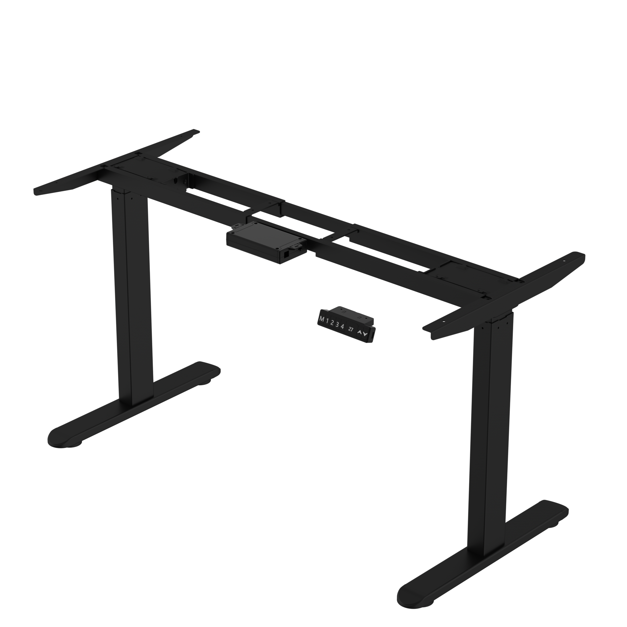 Electric Stand up Desk Frame - Height Adjustable Table Legs Sit Stand Desk Frame Up to Ergonomic Standing Desk Base Workstation Frame Black