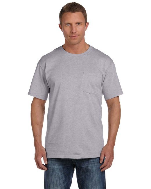 Adult HD Cotton™ Pocket T-Shirt - WHITE - S