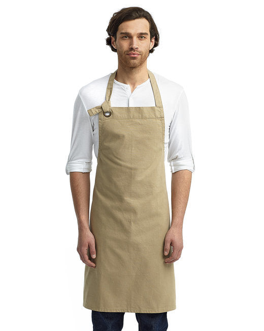 Unisex Calibre Heavy Cotton Canvas Bib Apron - BLACK - OS