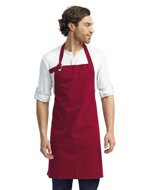 Unisex Calibre Heavy Cotton Canvas Bib Apron - BLACK - OS