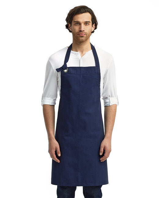 Unisex Calibre Heavy Cotton Canvas Bib Apron - BLACK - OS