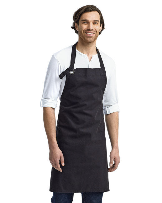 Unisex Calibre Heavy Cotton Canvas Bib Apron - BLACK - OS