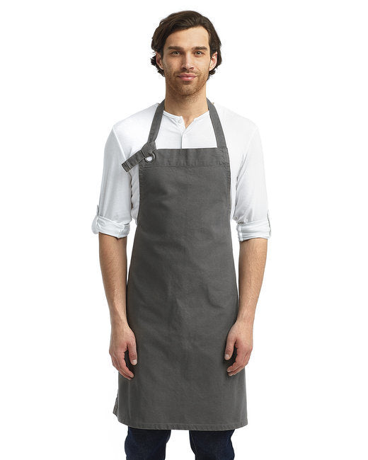 Unisex Calibre Heavy Cotton Canvas Bib Apron - BLACK - OS