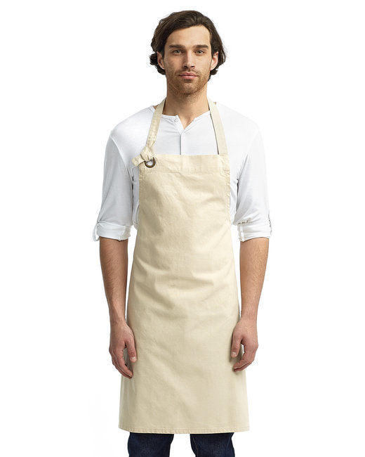 Unisex Calibre Heavy Cotton Canvas Bib Apron - BLACK - OS