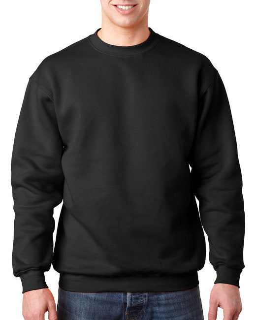 Adult 9.5 oz.; 80/20 Heavyweight Crewneck Sweatshirt - BLACK - S