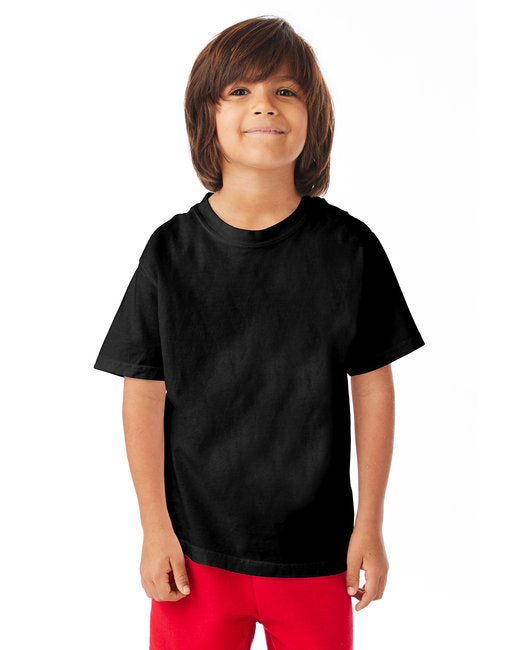 Youth Garment-Dyed T-Shirt - BLACK - XS