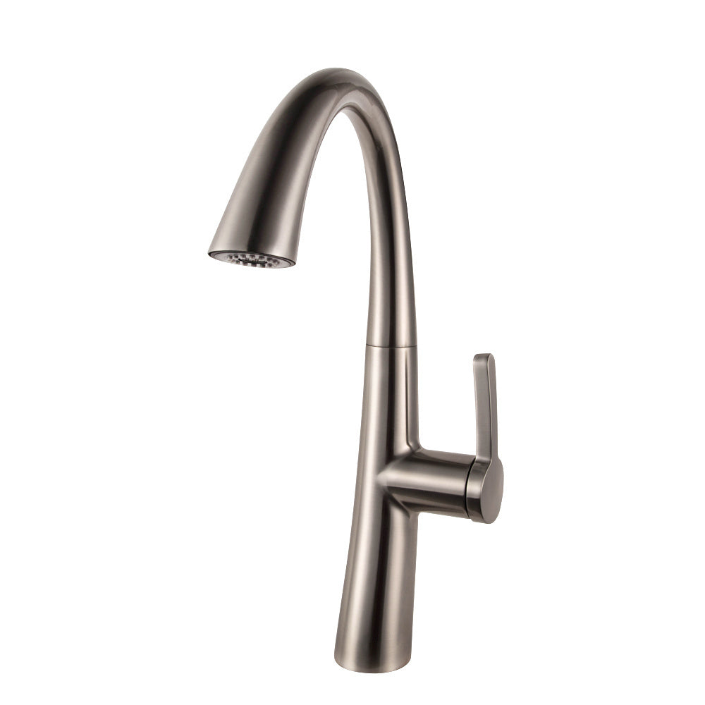 Kitchen Faucet with Pull Down Sprayer,Single Handle Kitchen Faucet Single Hole Kitchen Sink Faucet