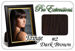 #2 Dark Brown Pro Fringe Clip In Bangs