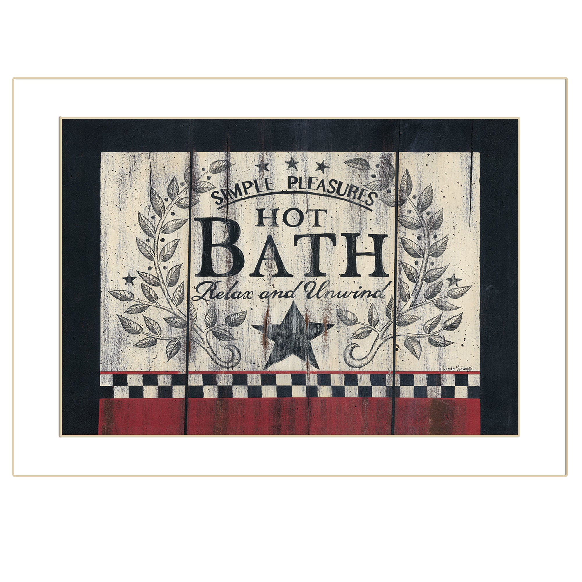 "Hot Bath" by Linda Spivey, Ready to Hang Framed Print, White Frame