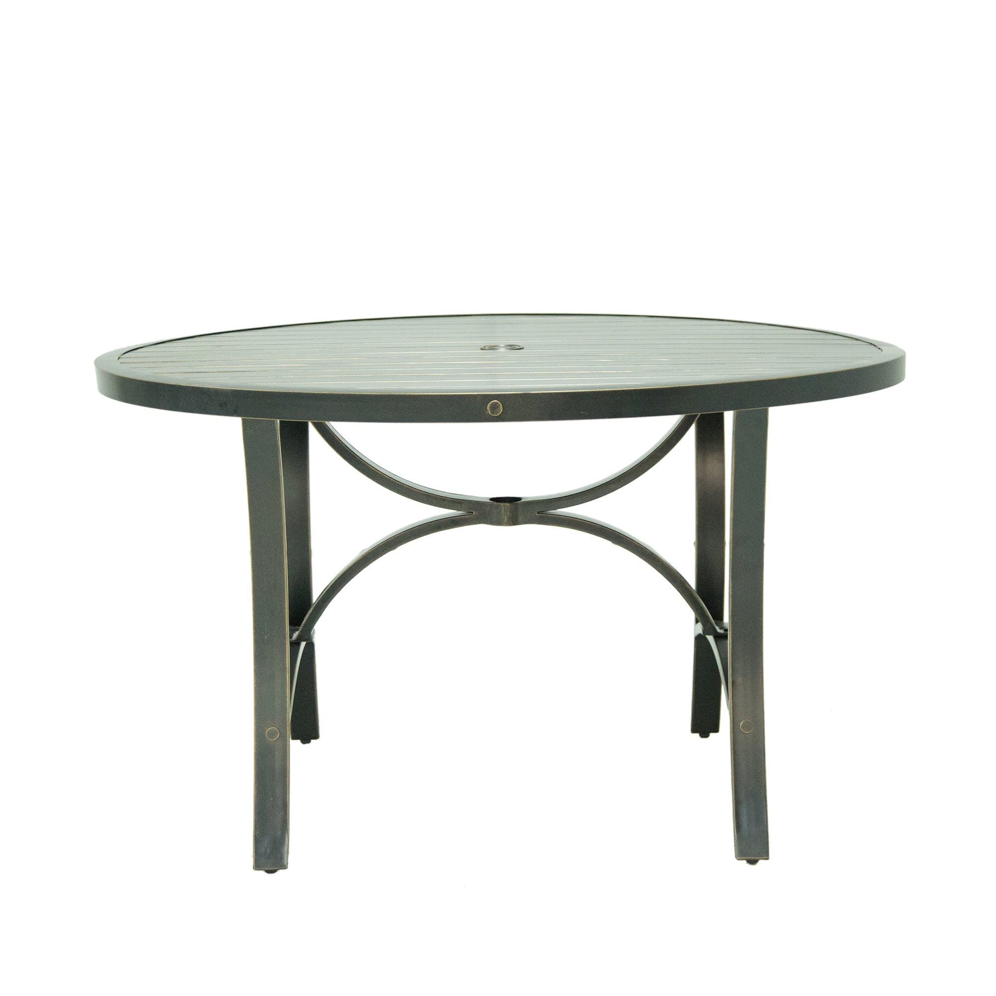 48" Round Dining Table; Aluminum Frame Best Patio Furniture