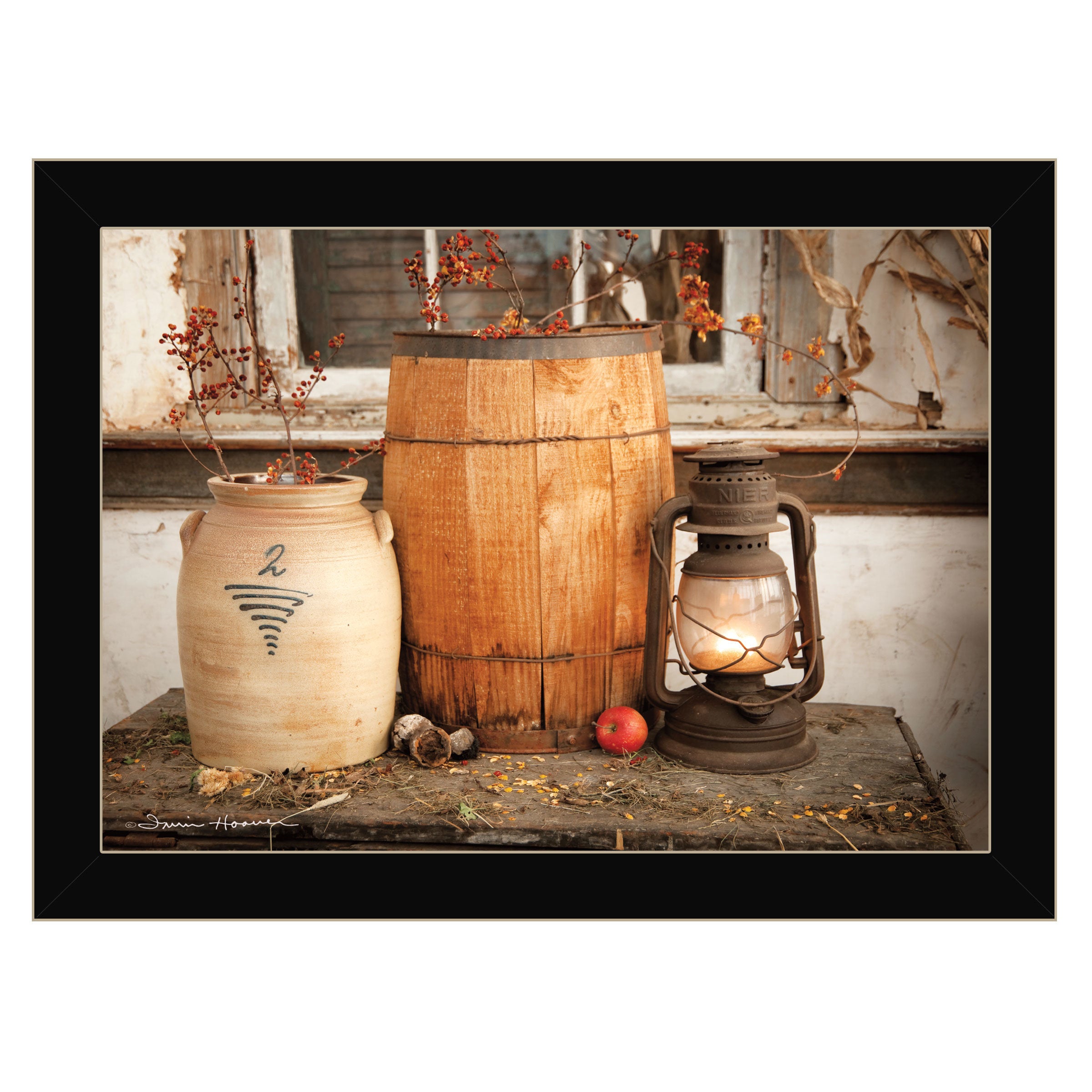 "The Nail Keg" By Irvin Hoover, Ready to Hang Framed Print, Black Frame