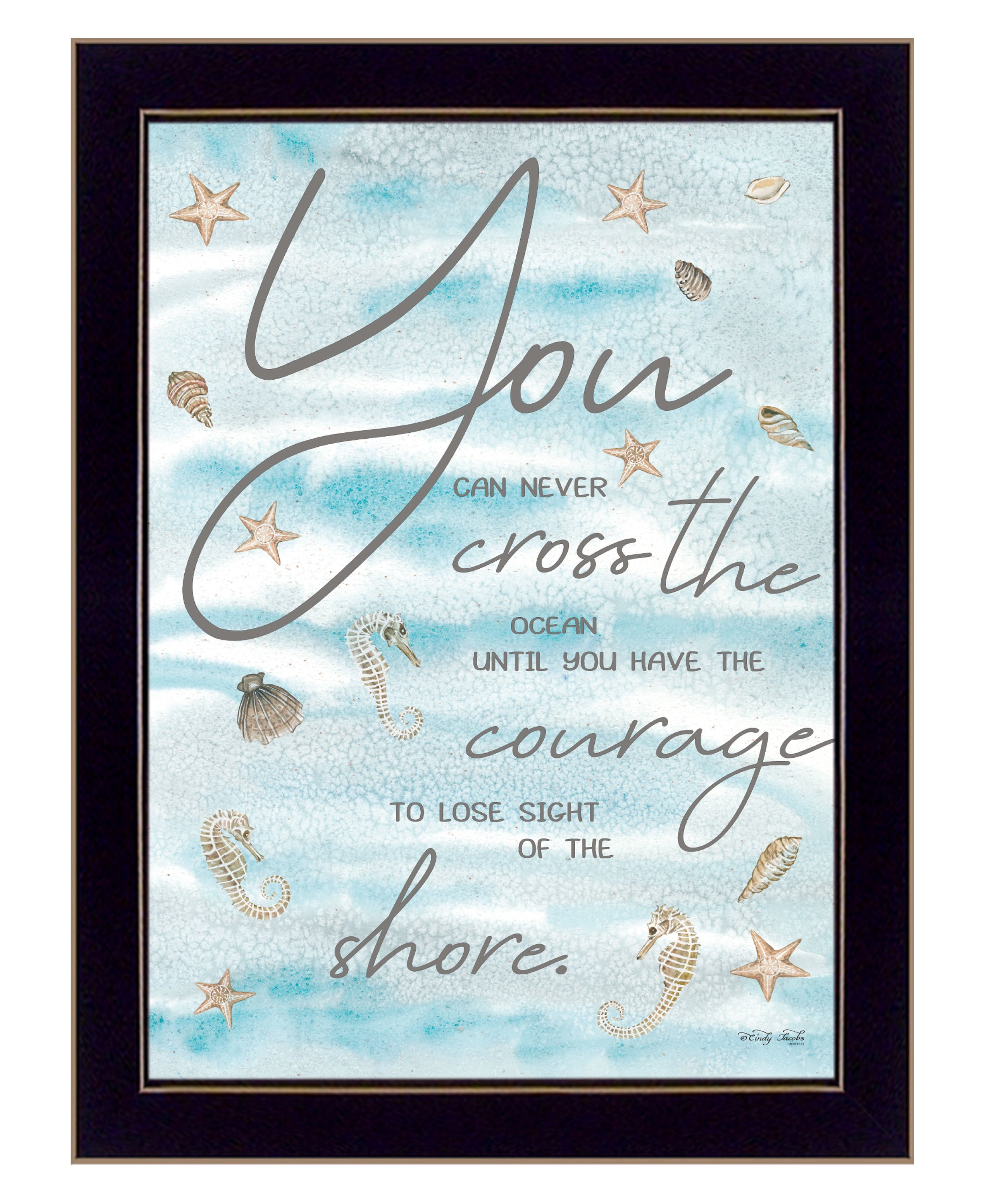 "You Can Never" by Cindy Jacobs, Ready to Hang Framed Print, Black Frame