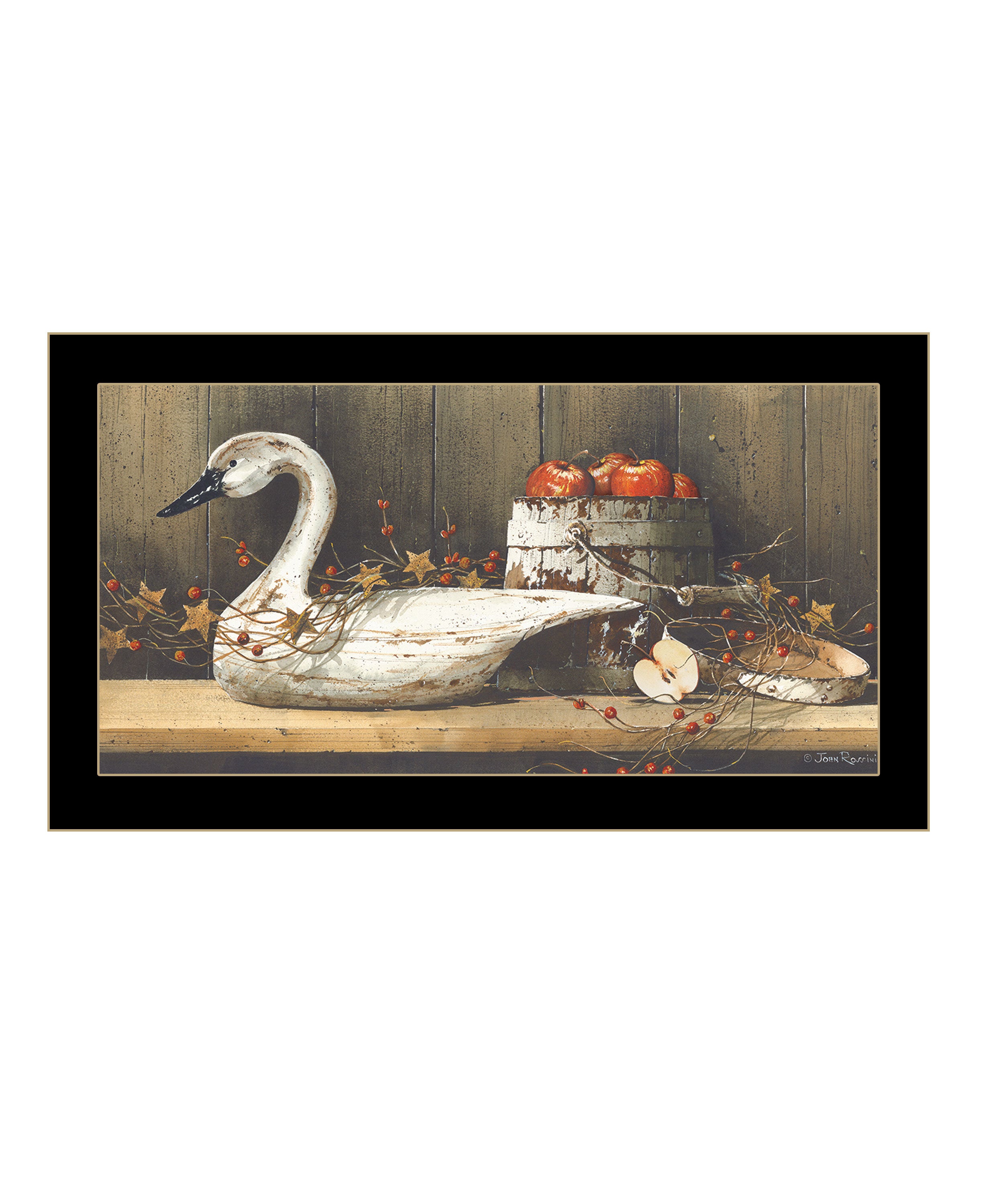 "Apple Appeal" by Artisan John Rossini, Ready to Hang Framed Print, Black Frame