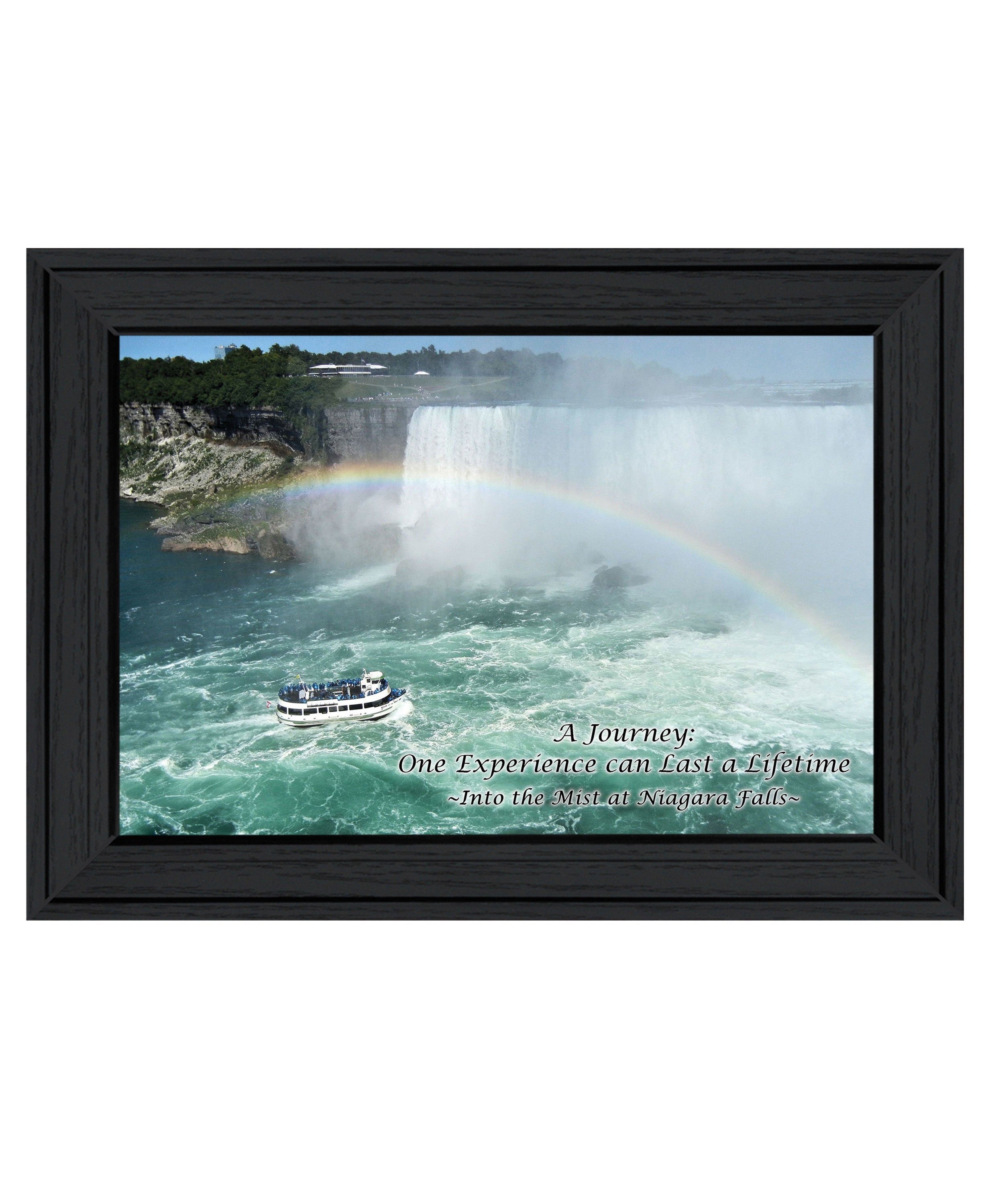 "Into the Mist" by Trendy Decor 4U, Ready to Hang Framed Print, Black Frame