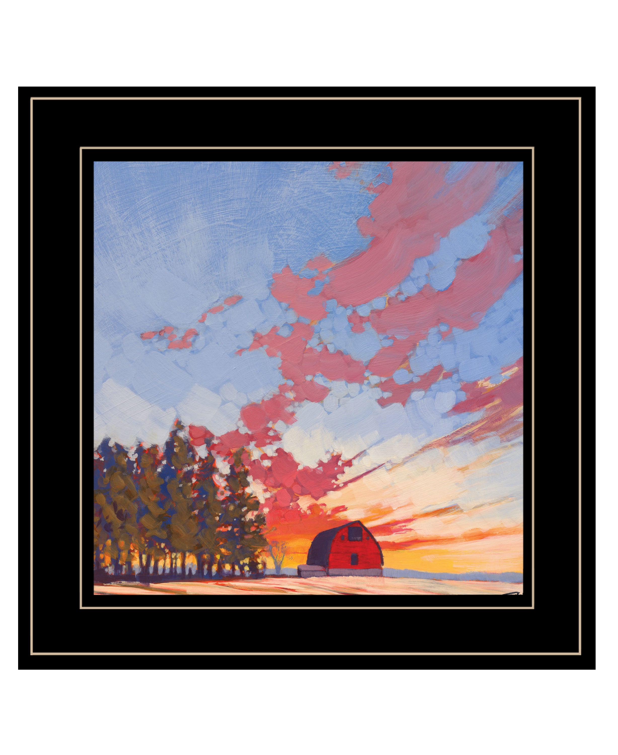 "Bayfield County Barn" by Jim Musial, Ready to Hang Framed Print, Black Frame