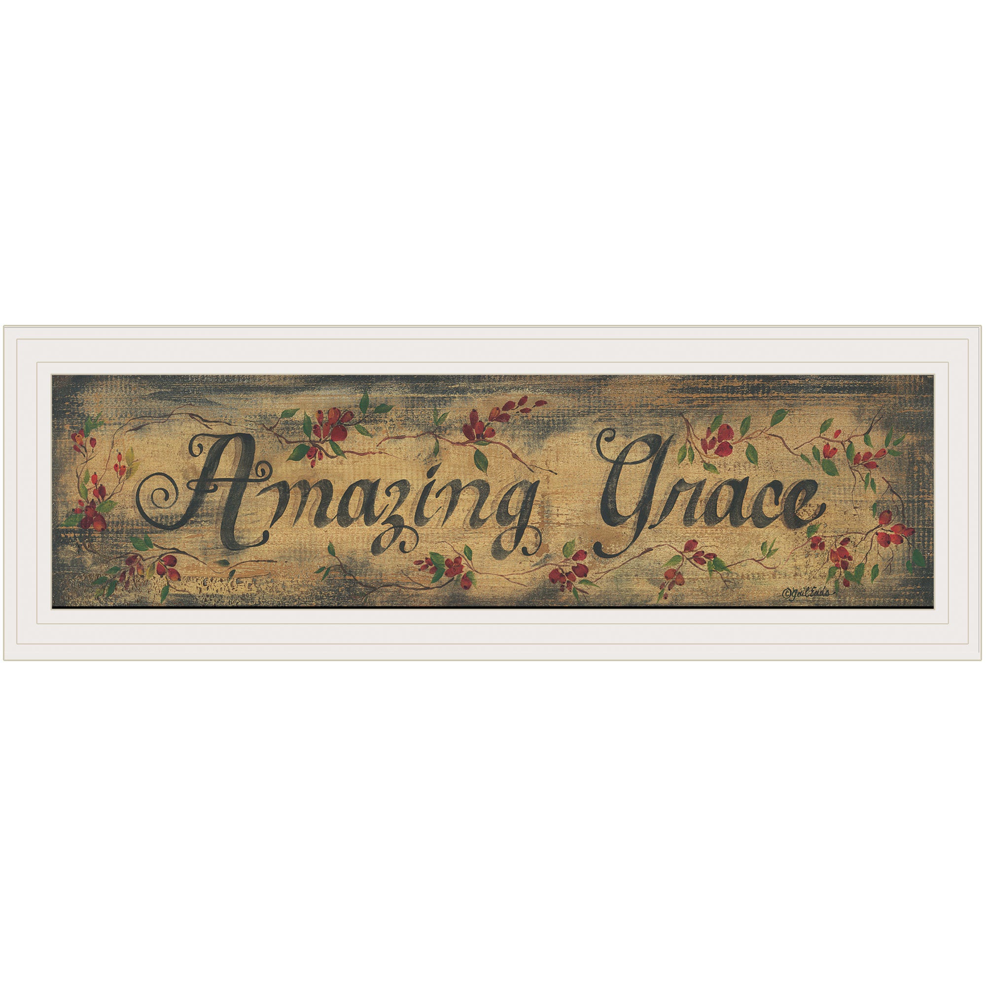 "Amazing Grace" By Gail Eads, Ready to Hang Framed Print, White Frame