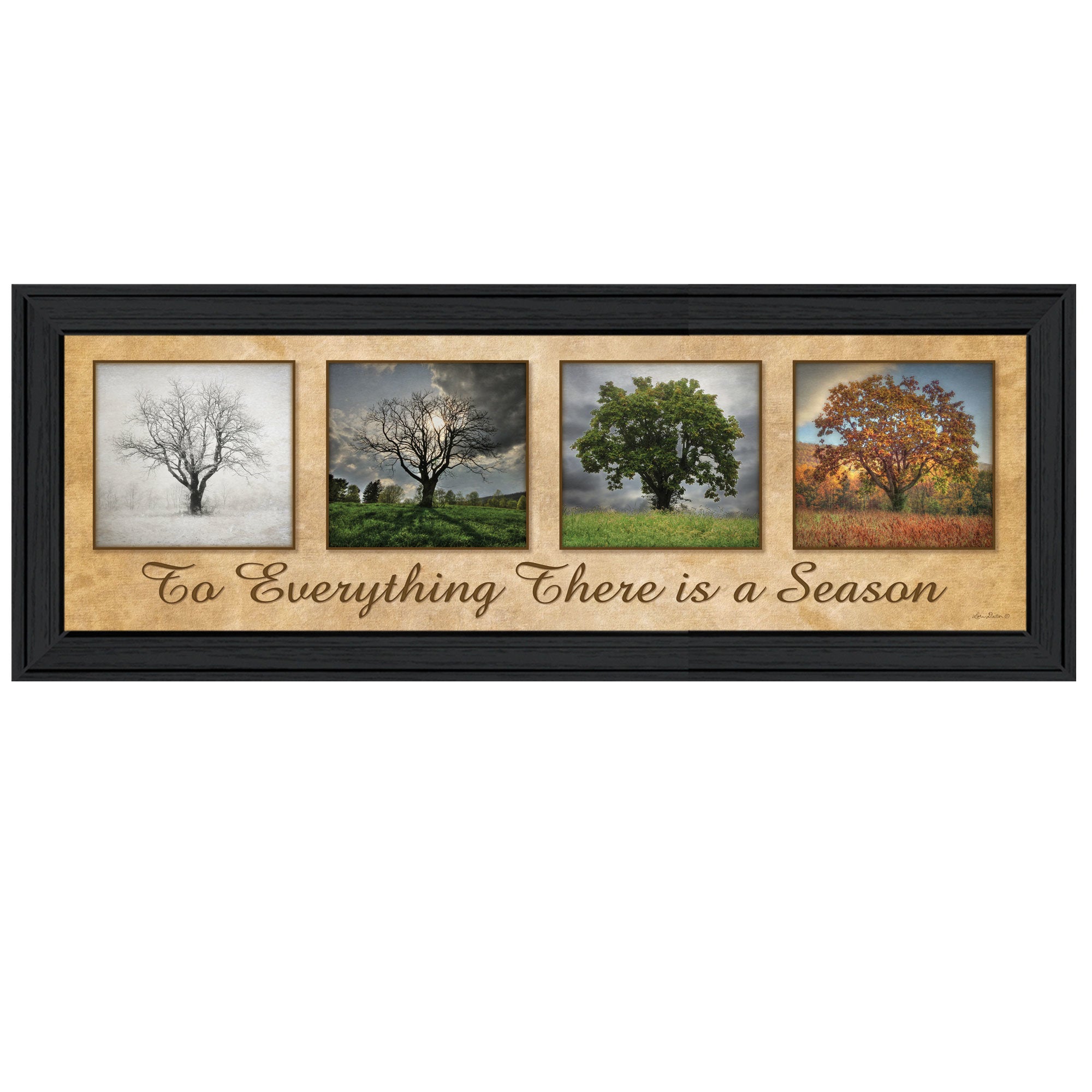 "There is a Season" By Lori Deiter, Ready to Hang Framed Print, Black Frame