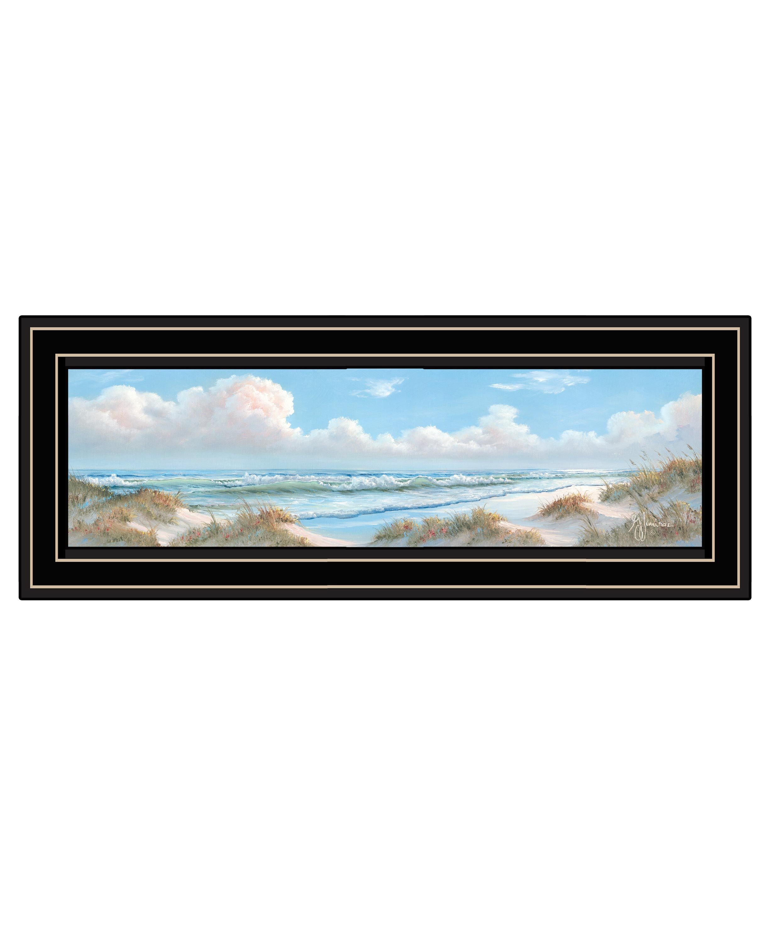 "Seascape I" by Georgia Janisse, Ready to Hang Framed Print, Black Frame