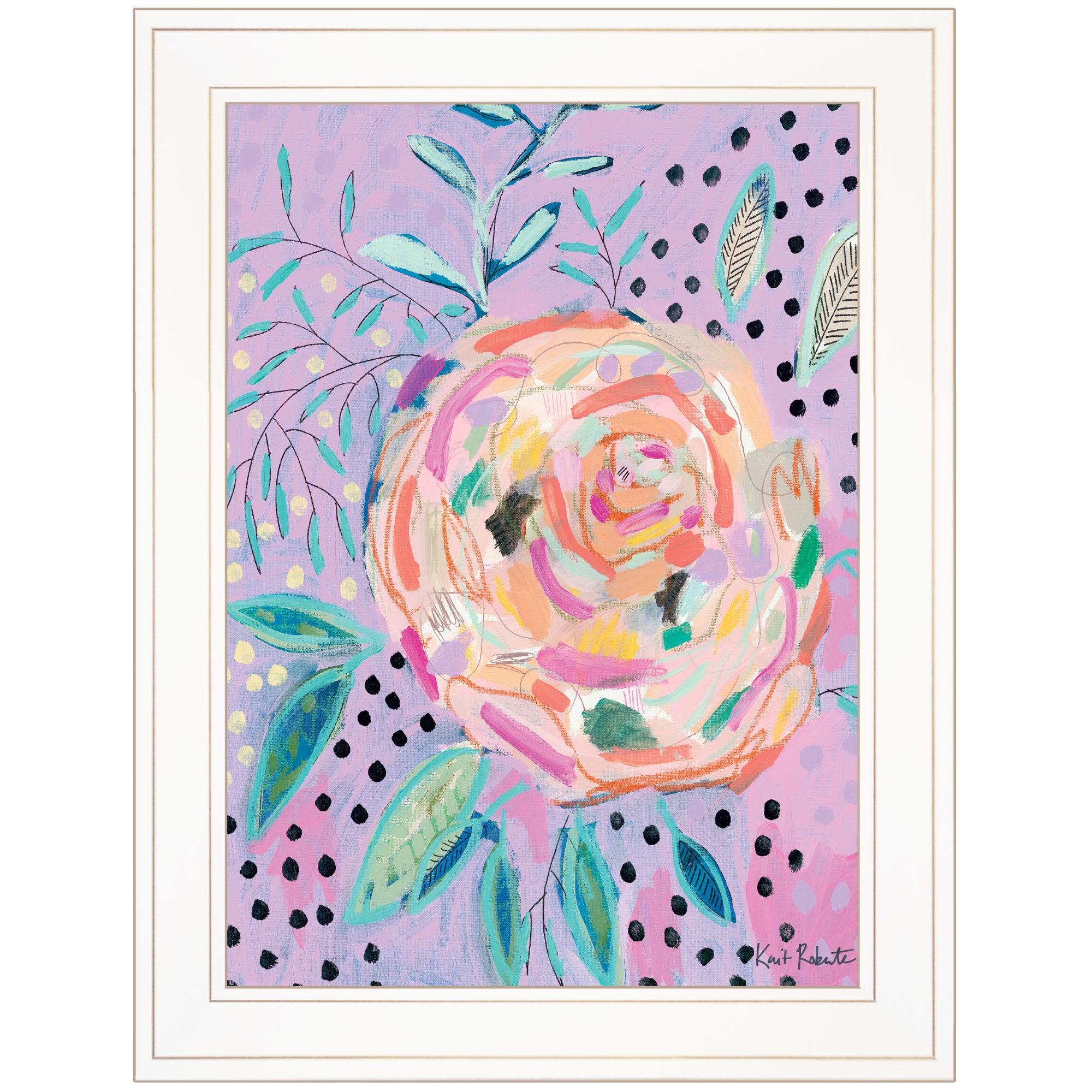 "Master the Chaos" by Kait Roberts, Ready to Hang Framed Print, White Frame