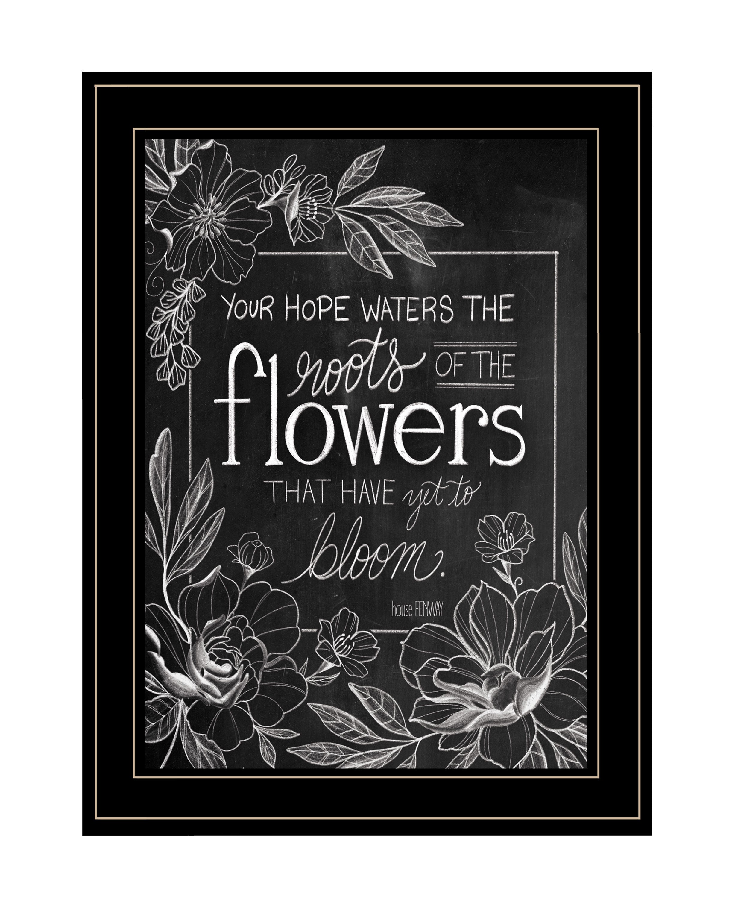 "Yet to Bloom" by HOUSE FENWAY , Ready to Hang Framed Print, Black Frame