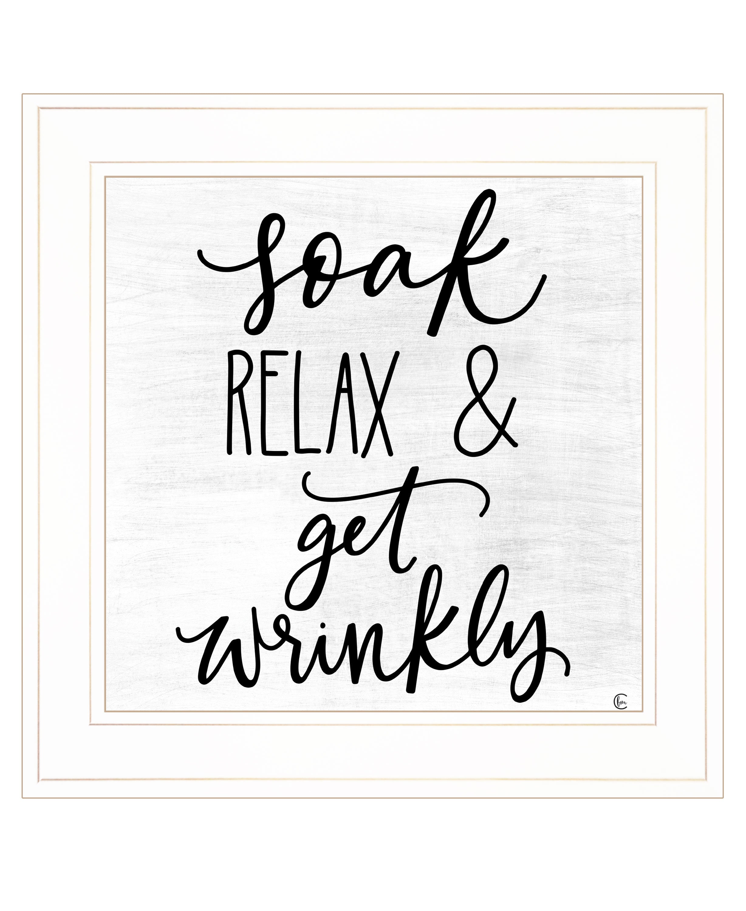 "Let's Get Wrinkly" by Fearfully Made Creations, Ready to Hang Framed Print, White Frame