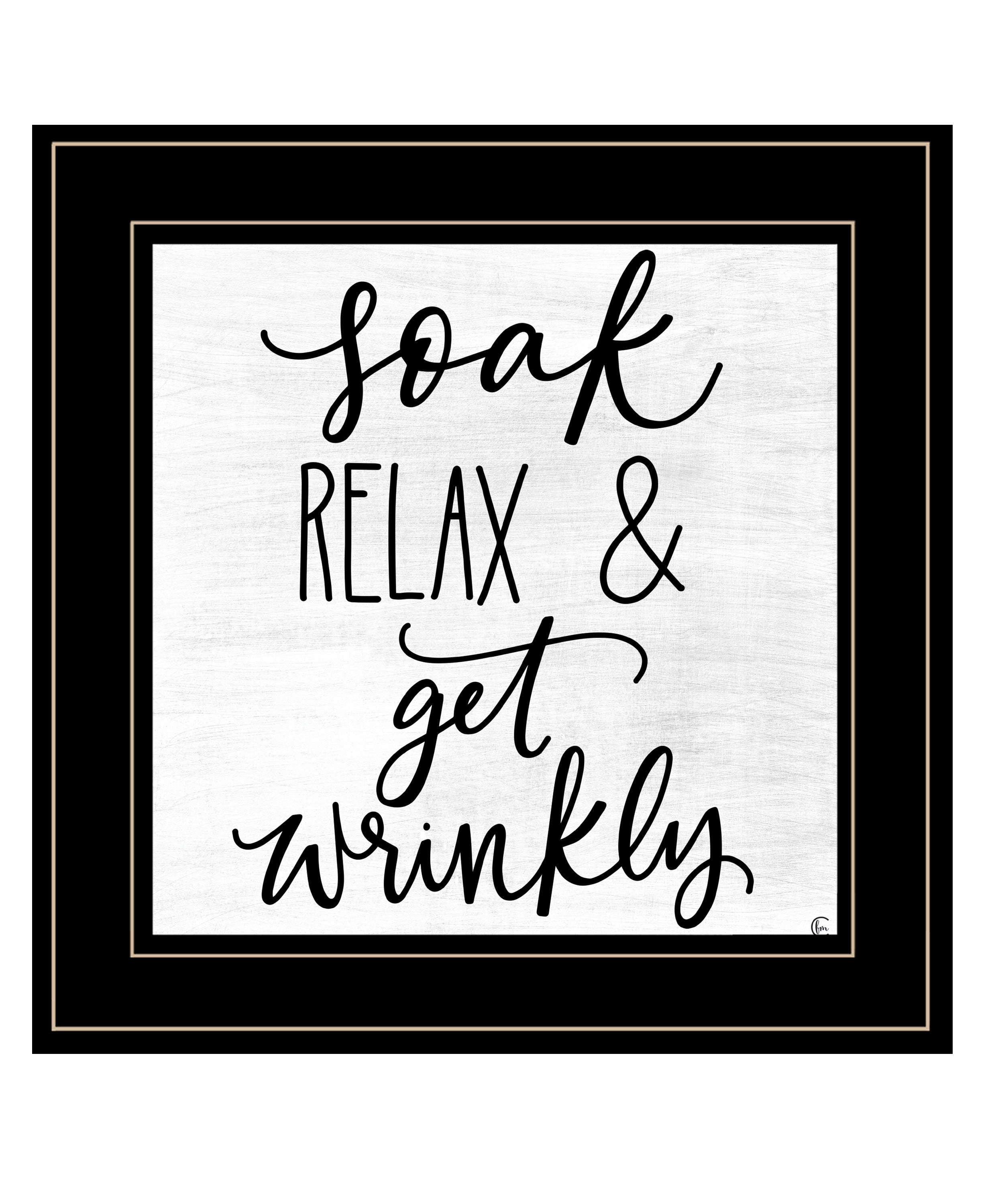 "Let's Get Wrinkly" by Fearfully Made Creations, Ready to Hang Framed Print, Black Frame