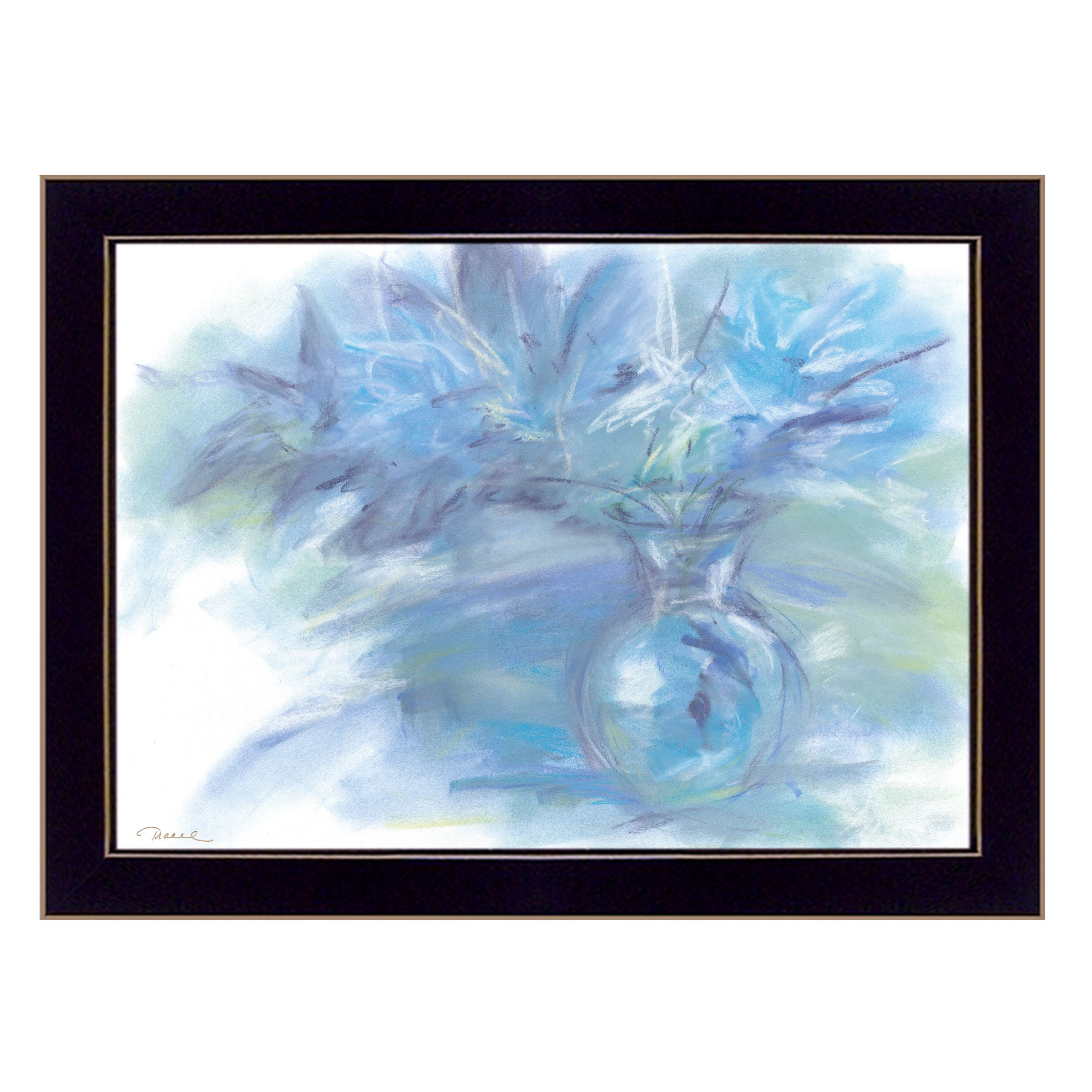 "Morning Glory" By Tracy Owen, Ready to Hang Framed Print, Black Frame