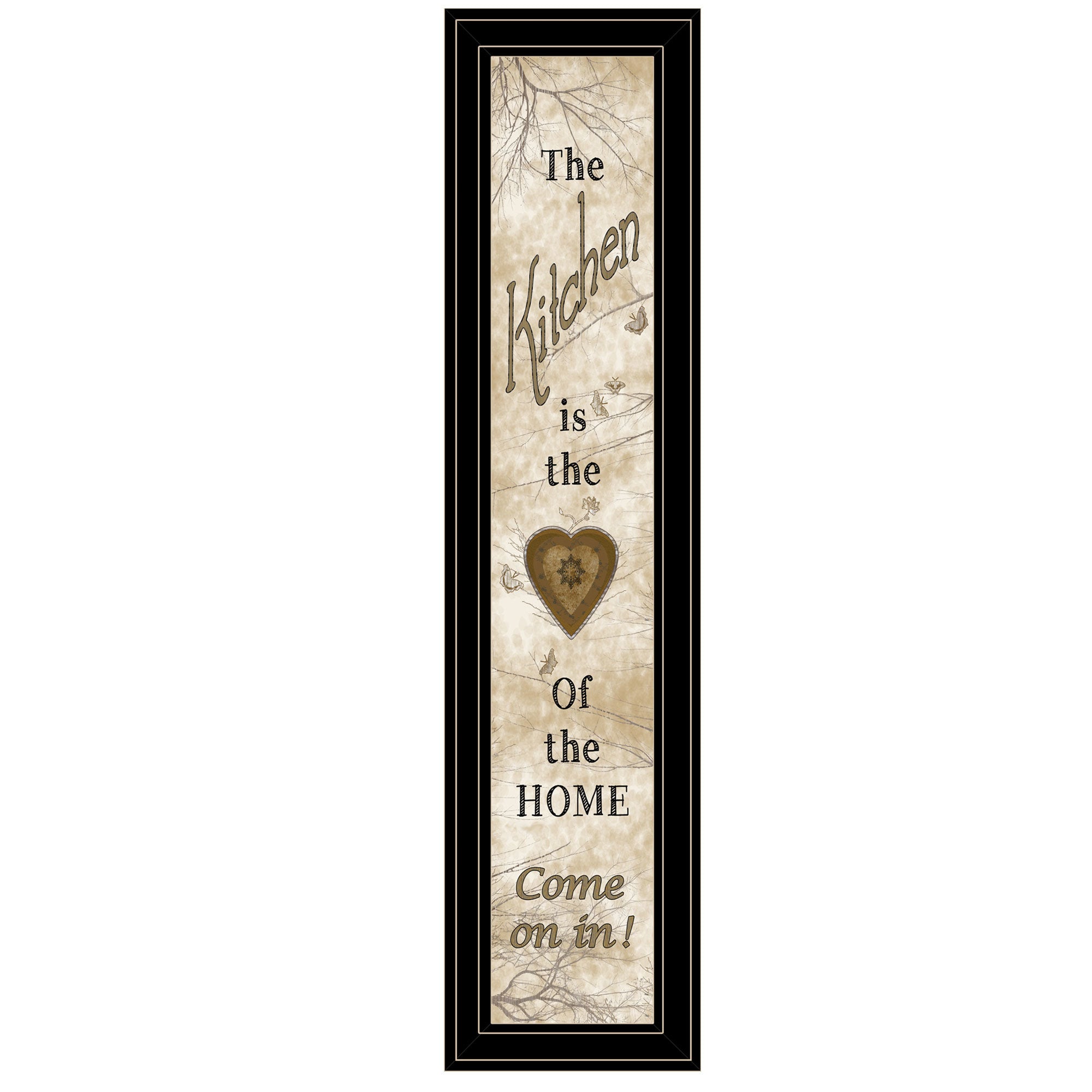 "Vintage Kitchen" By Trendy Decor 4U, Ready to Hang Framed Print, Black Frame