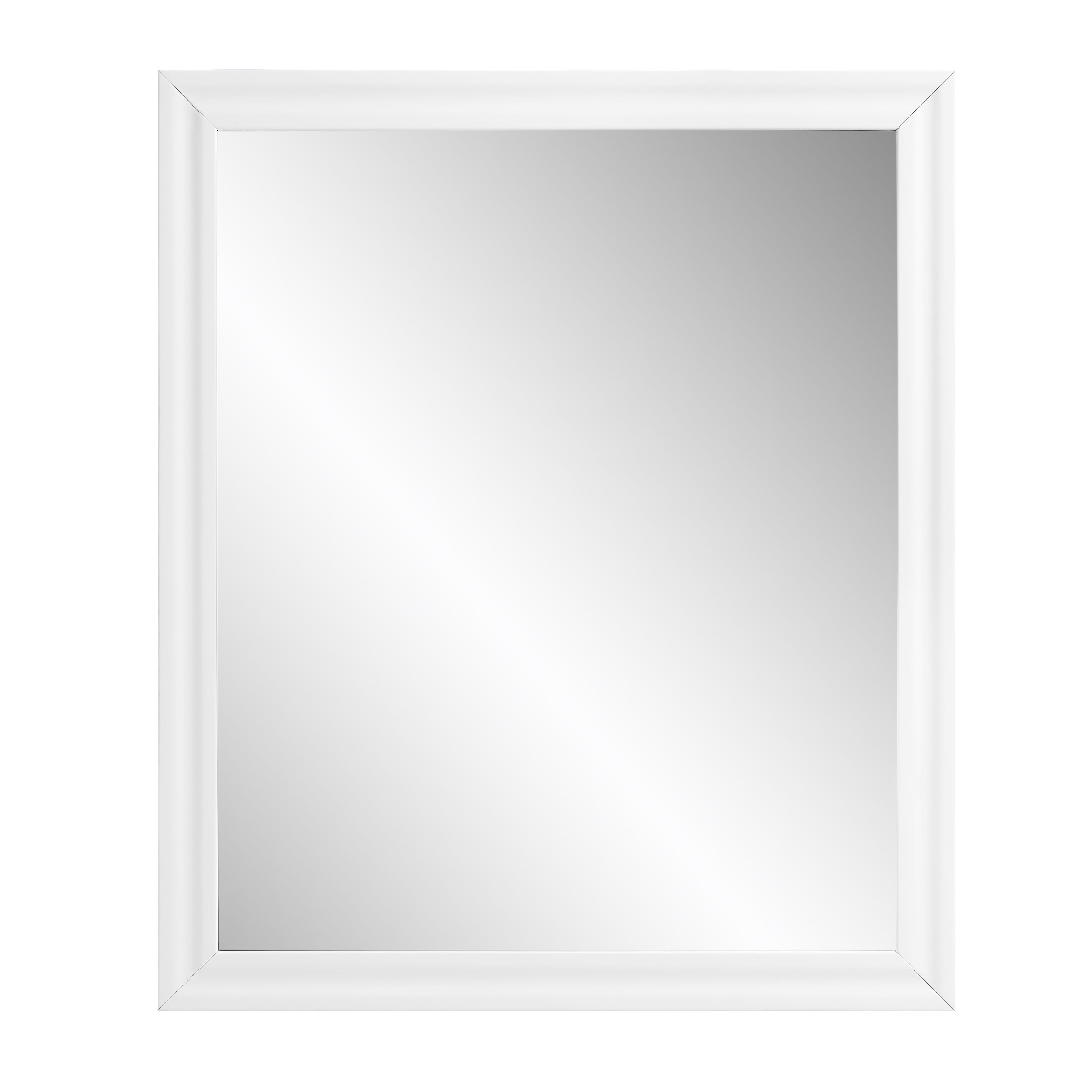 ACME Gaines Mirror, White High Gloss Finish BD01036