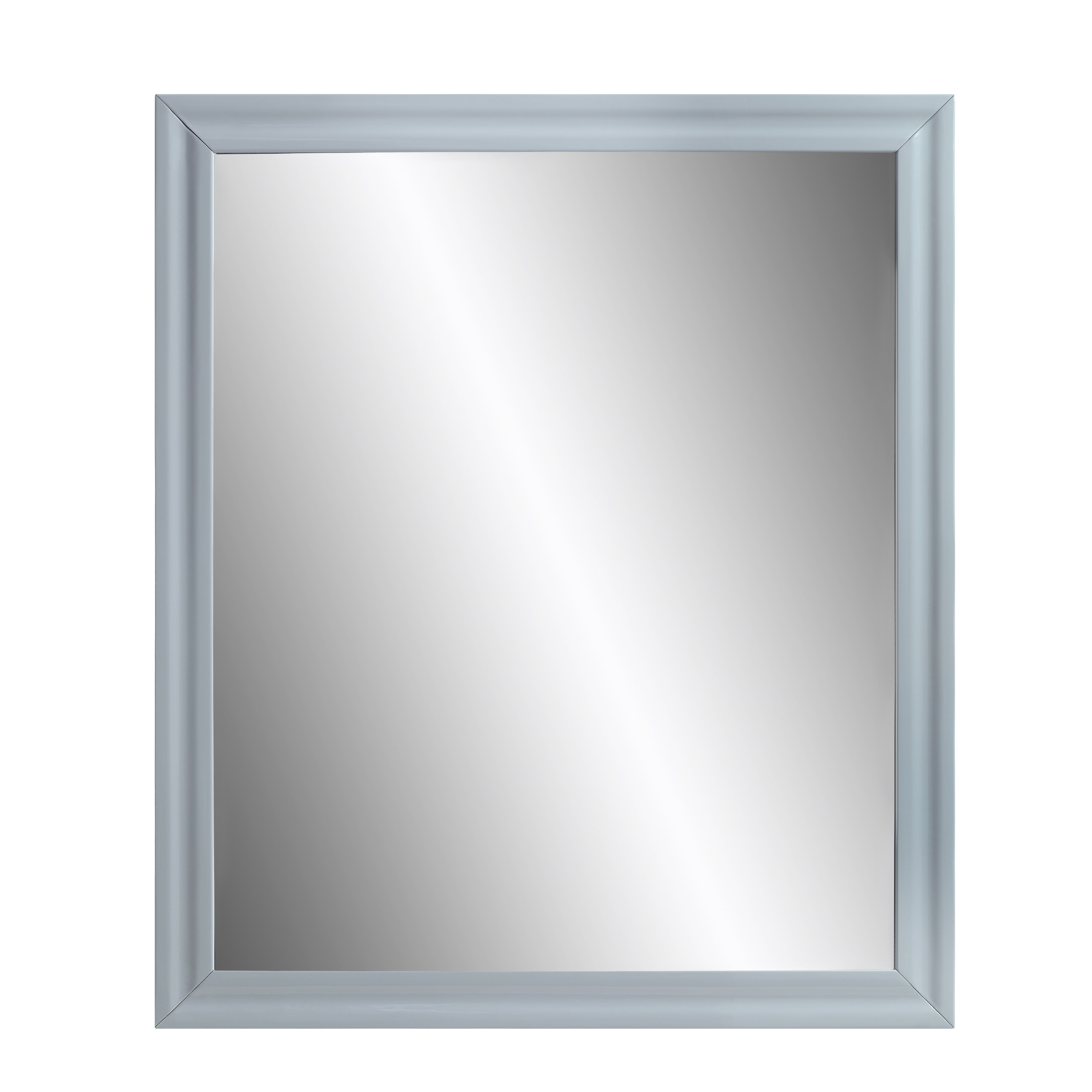 ACME Gaines Mirror, Gray High Gloss Finish BD01042