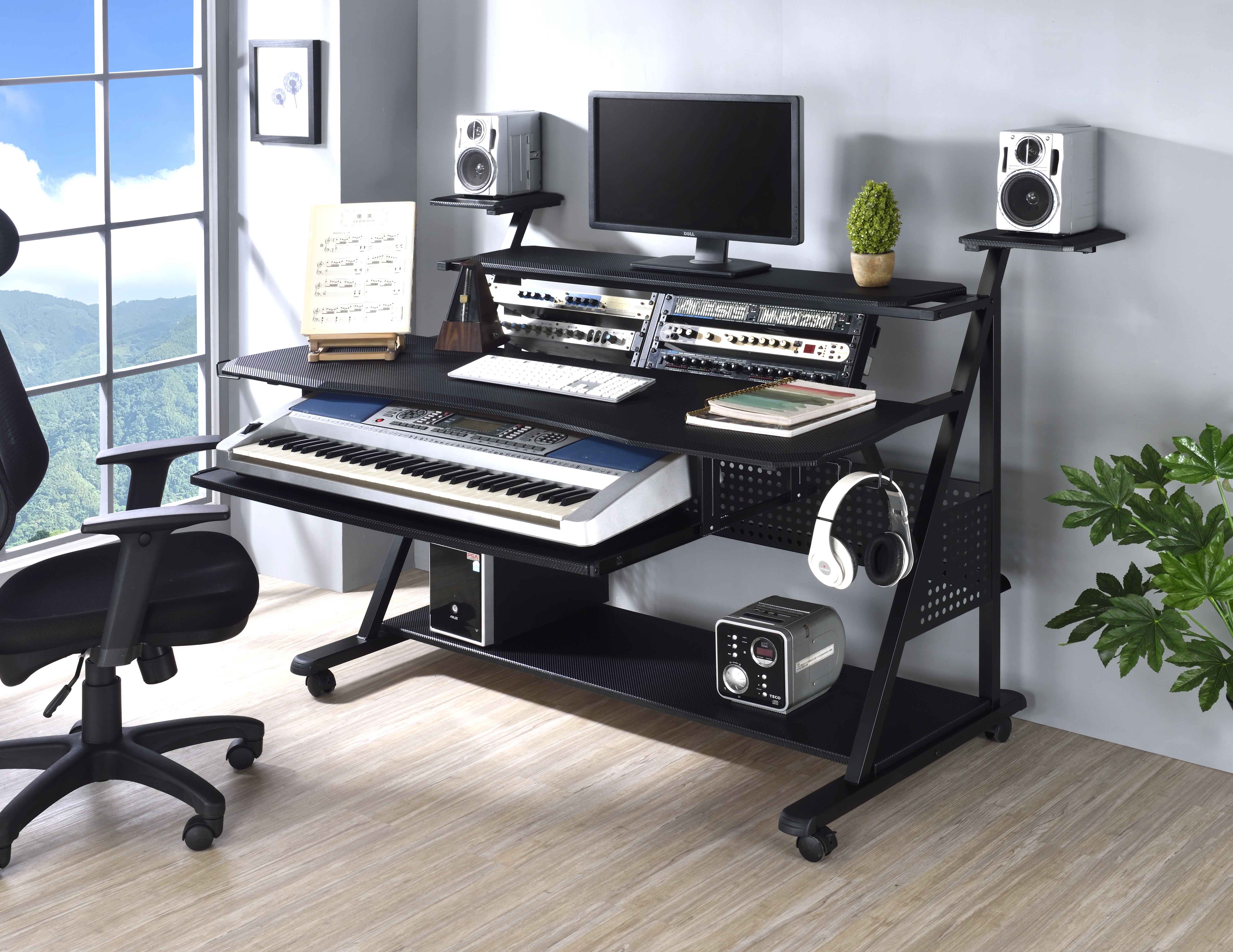 ACME Willow Music Desk, Black Finish OF00989