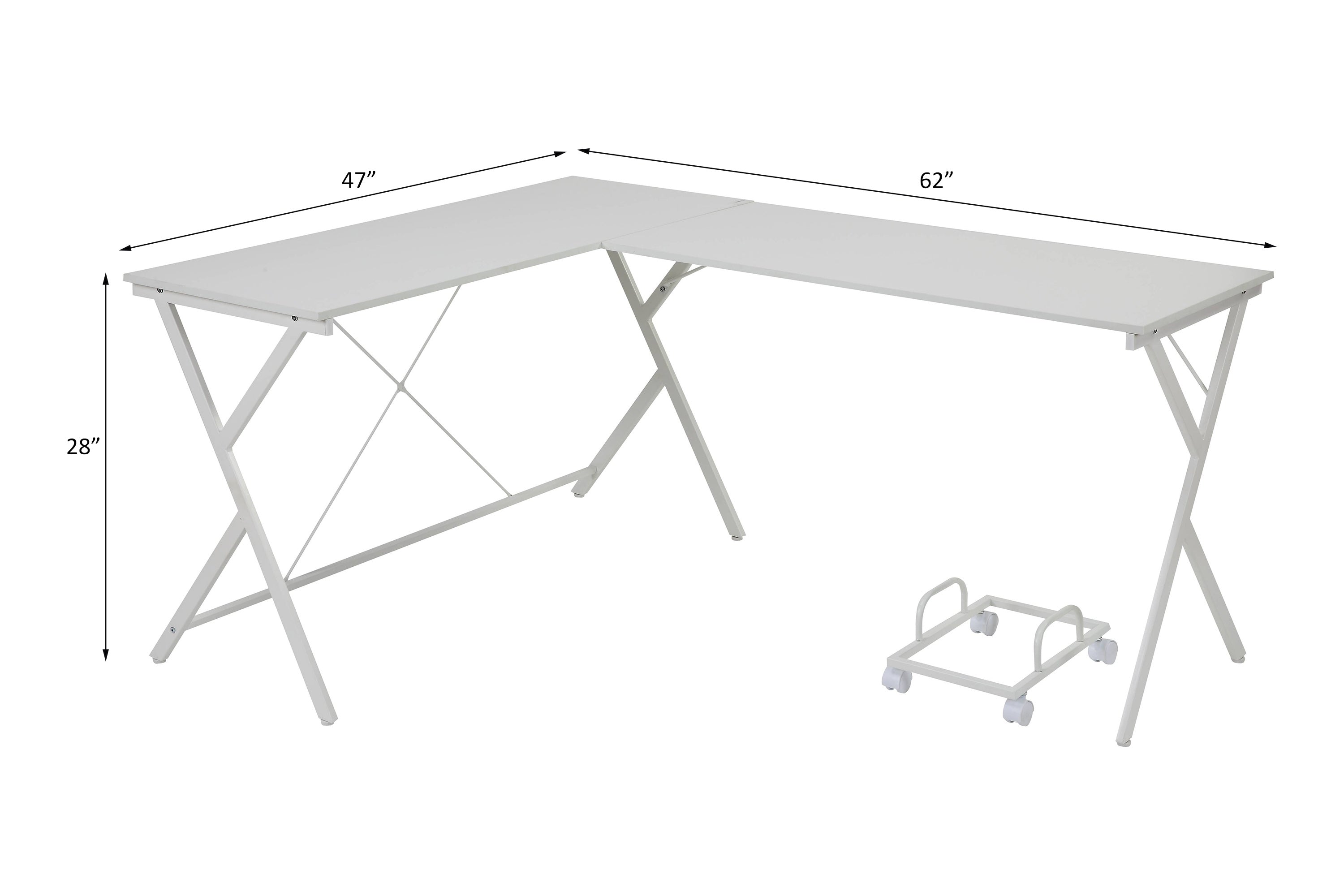 ACME Dazenus Computer Desk in White Finish OF00050